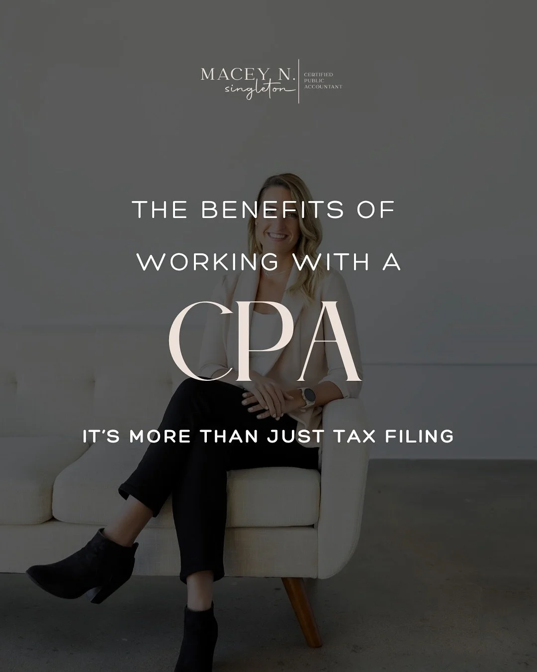Working with a CPA isn&rsquo;t just about tax filing&hellip;it&rsquo;s about building a solid financial foundation for your business.

Here&rsquo;s how I add value beyond taxes: 
✨ Strategic business planning to fuel growth.
 ✨ Expert budgeting and f