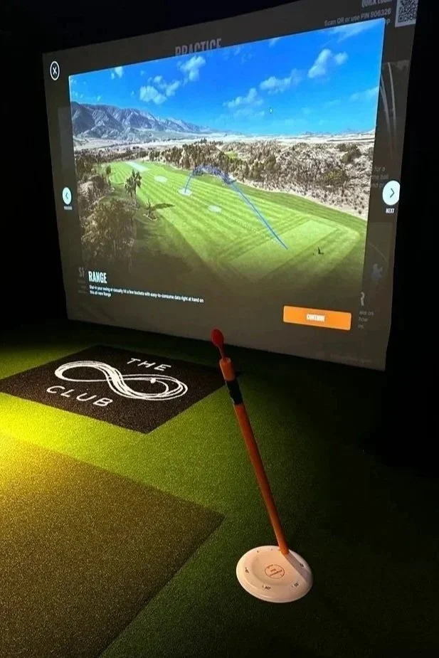 Golf simulator at The Infinity Club, Mahwah