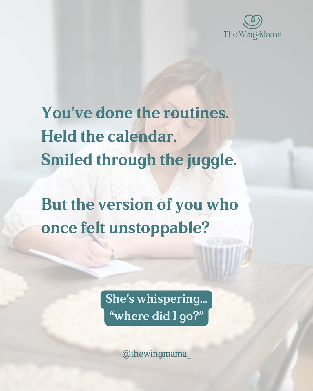 You&rsquo;ve been &ldquo;managing.&rdquo; 
Wrangling the juggle through gritted teeth. 
Holding it all together with a forced smile.
 
But if you&rsquo;ve ever sat in your car after drop-off, exhaling like it&rsquo;s an Olympic sport, this is your st