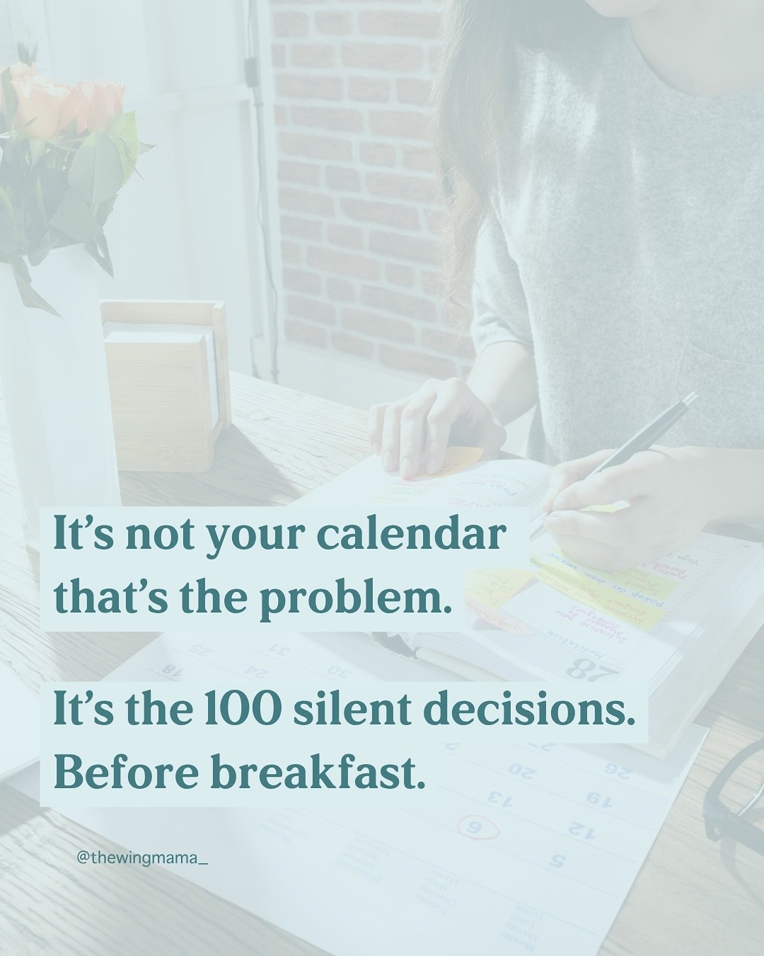 You didn&rsquo;t &ldquo;start your day late.&rdquo;

You made 86 micro-decisions before 8:00am and none of them for yourself.
 
You negotiated over the cereal she suddenly doesn&rsquo;t like anymore.

Agreed to the outfit she&rsquo;d actually wear - 