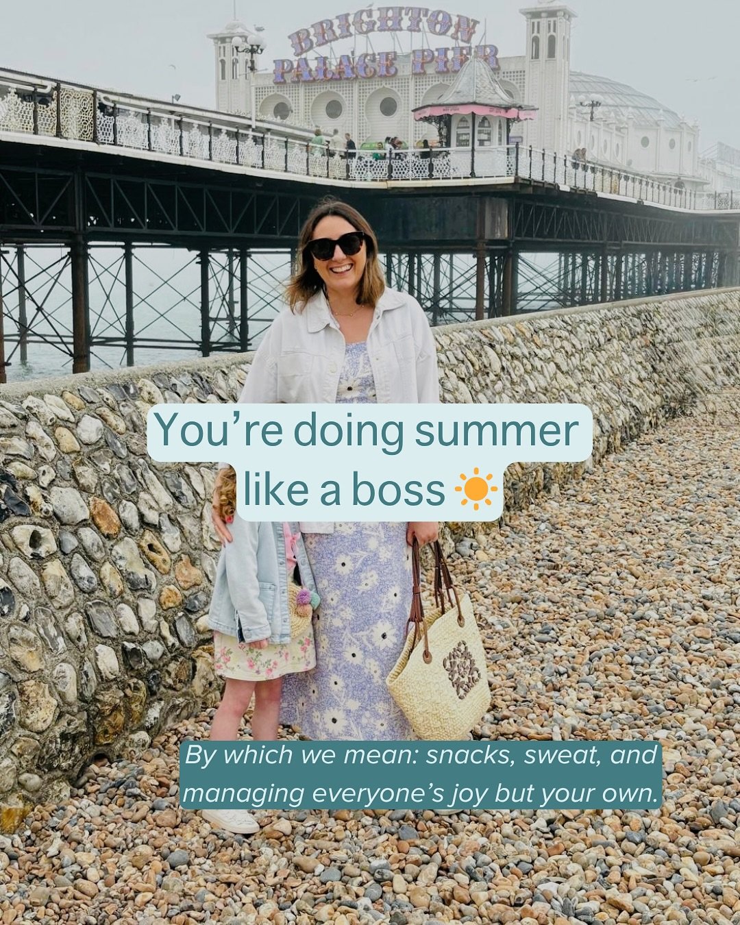 You packed the snacks. Remembered the suncream. 

Managed to reply to that &ldquo;quick work thing&rdquo; while peeling an ice lolly wrapper with one hand and keeping a small person upright with the other.
 
And still, part of you is wondering, &ldqu
