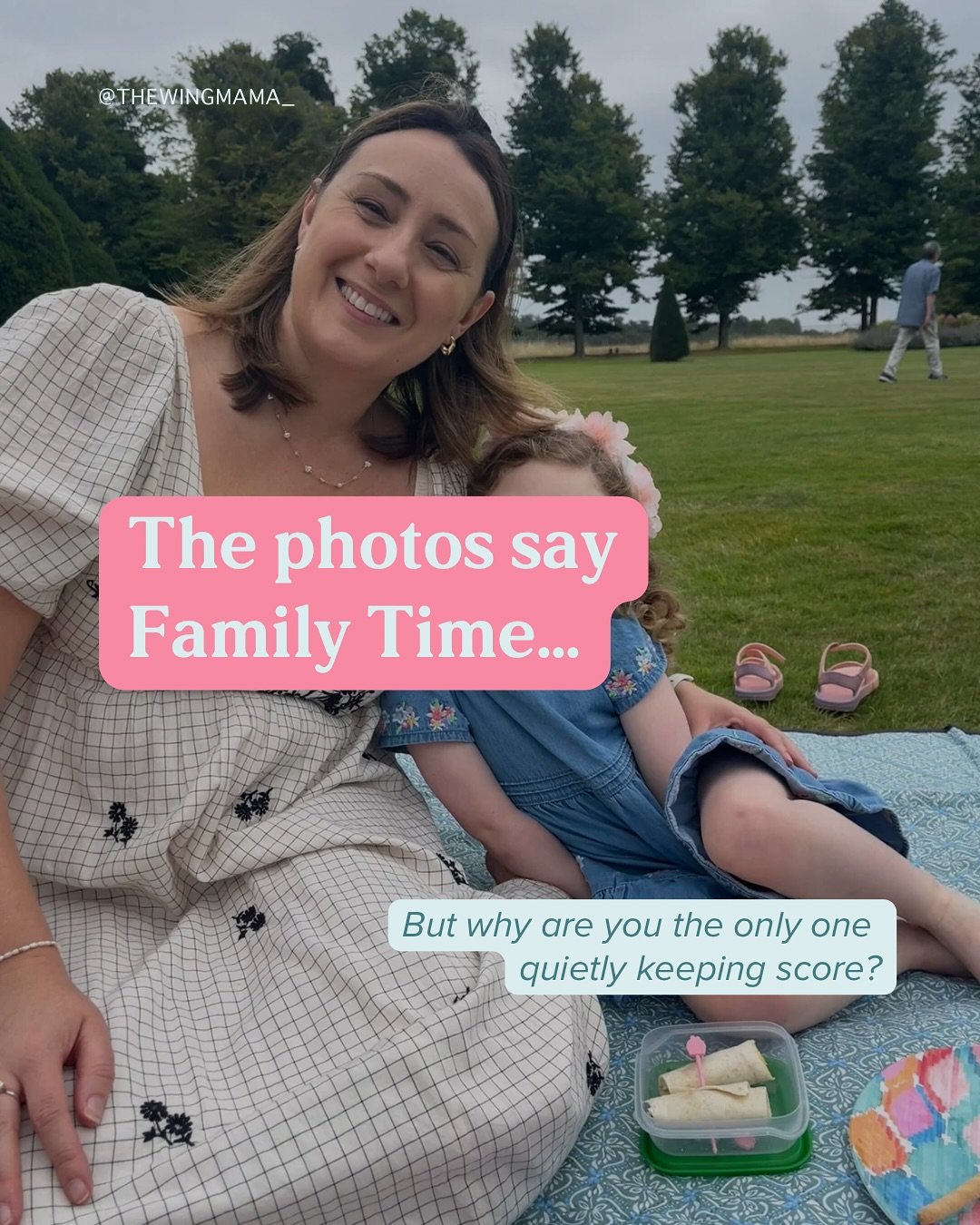 You don&rsquo;t hate the picnic.
You don&rsquo;t wish the day went differently.
You love your family. Fiercely.

But you&rsquo;re also the one who wrangled the bag, the food, the tantrum, and still managed to smile for the photo like your nervous sys