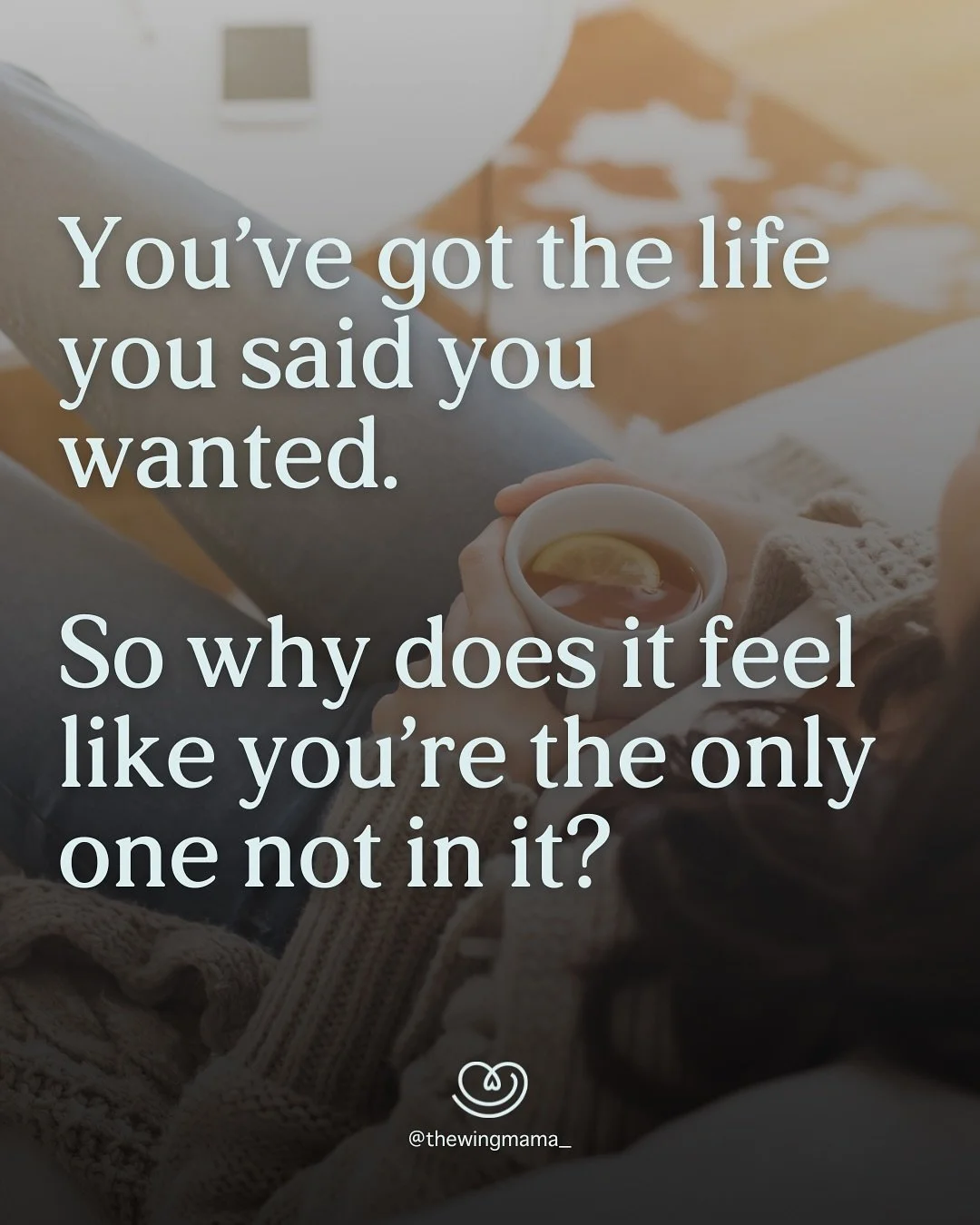 You&rsquo;ve got the life you said you wanted, so why does it feel like you&rsquo;re the only one not in it?

You didn&rsquo;t drift out of your own life on purpose. 

You were just trying to hold it all: the job, the milestones, the mental load, the