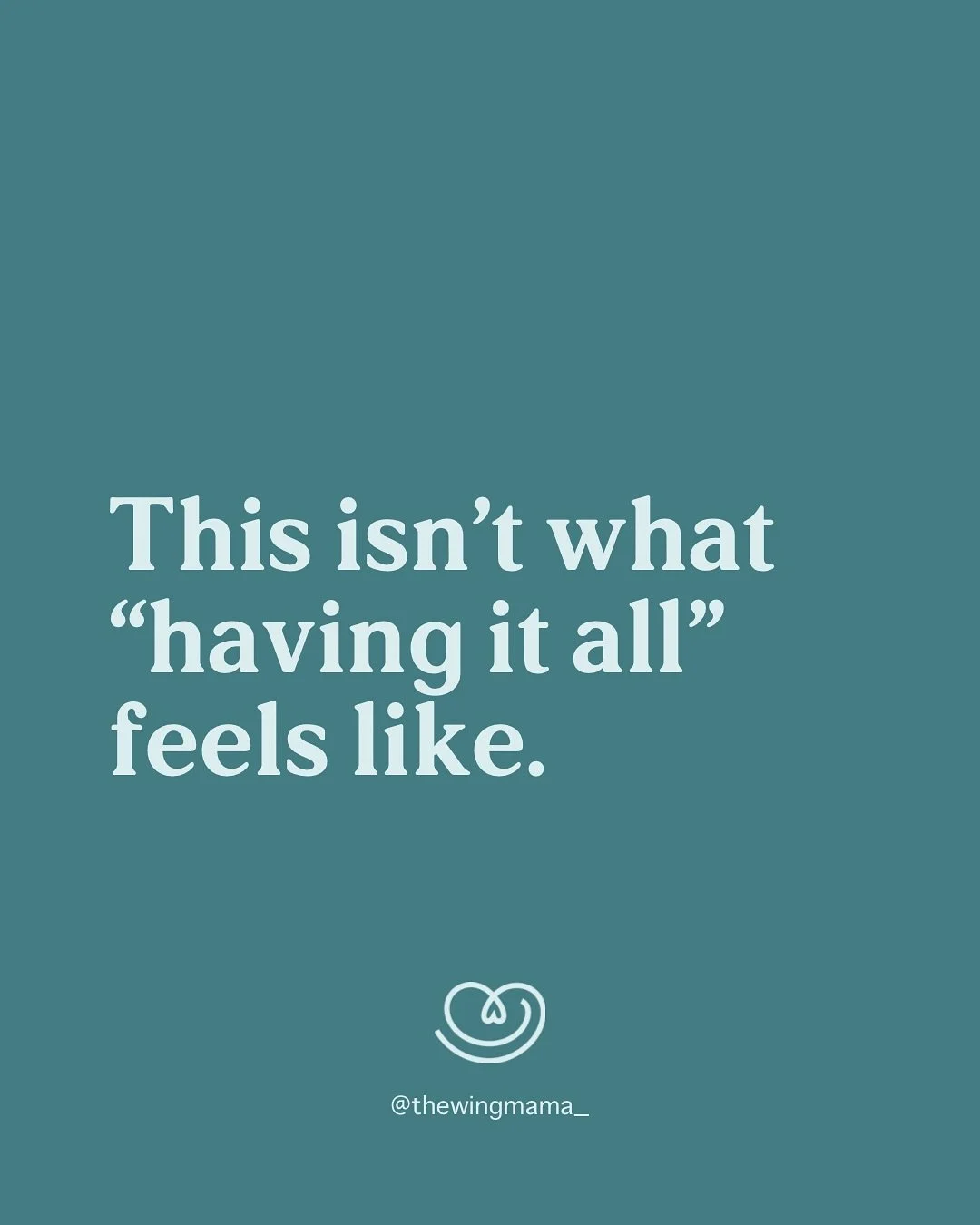 Somewhere along the way, &lsquo;having it all&rsquo; turned into holding it all. 

And no one warned you what it would cost.

You were never meant to juggle it all.
You were just told you should.
And because you could, you did.

Until coping started 