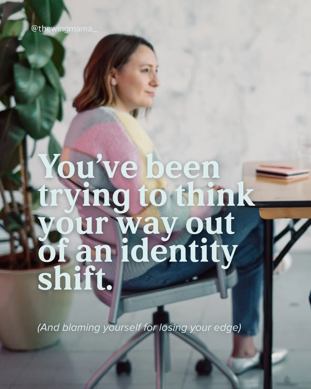 The last thing you need as a woman used to figuring things out is more advice. 

Because when something feels off, your instinct is to fix it.
 
Improve your system.
Work harder.
Optimise the logistics.
 
But when what&rsquo;s shifting is identity, n