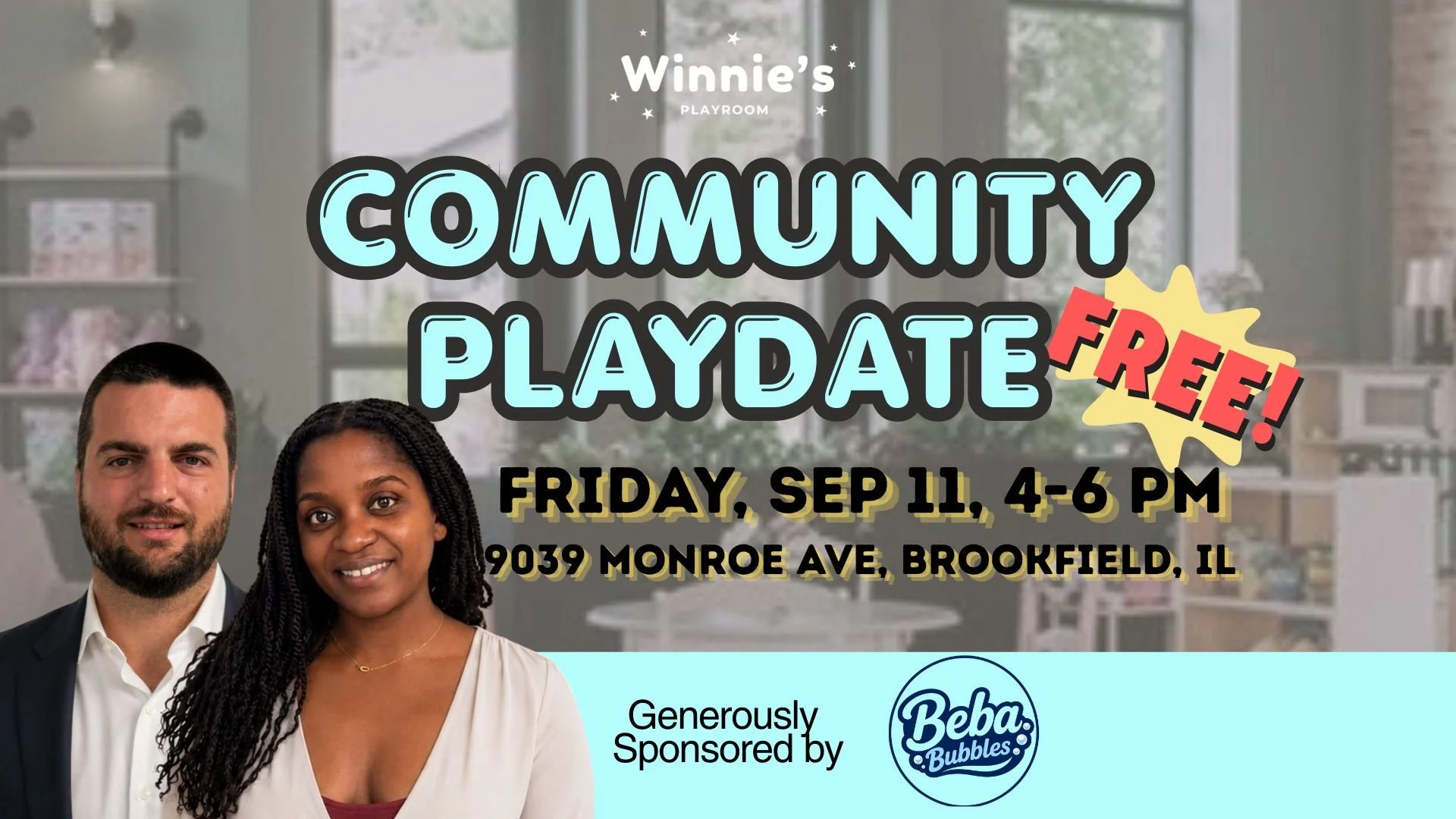 Community Playdate Sponsored by Beba Bubbles