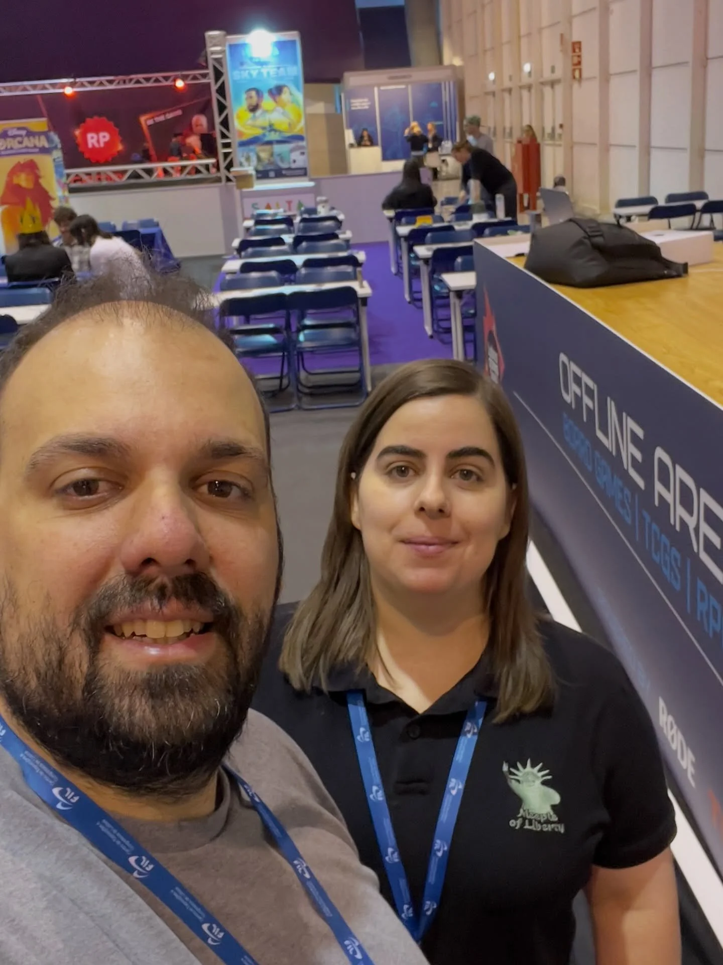 🇵🇹⬇️//🇬🇧 EVENT Lisboa Games Week started today and we are part of the offline area with board games. 🎲
.
Today&rsquo;s suggestions ranged from Valheim (@moodpublishing) to Root (@ledergames) and A Carnivore Did It (@horribleguild)! 🎯
.
.
.
🇵🇹