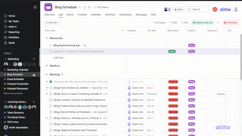 Master Marketing Calendar in Asana: Connect Channels | Cirface