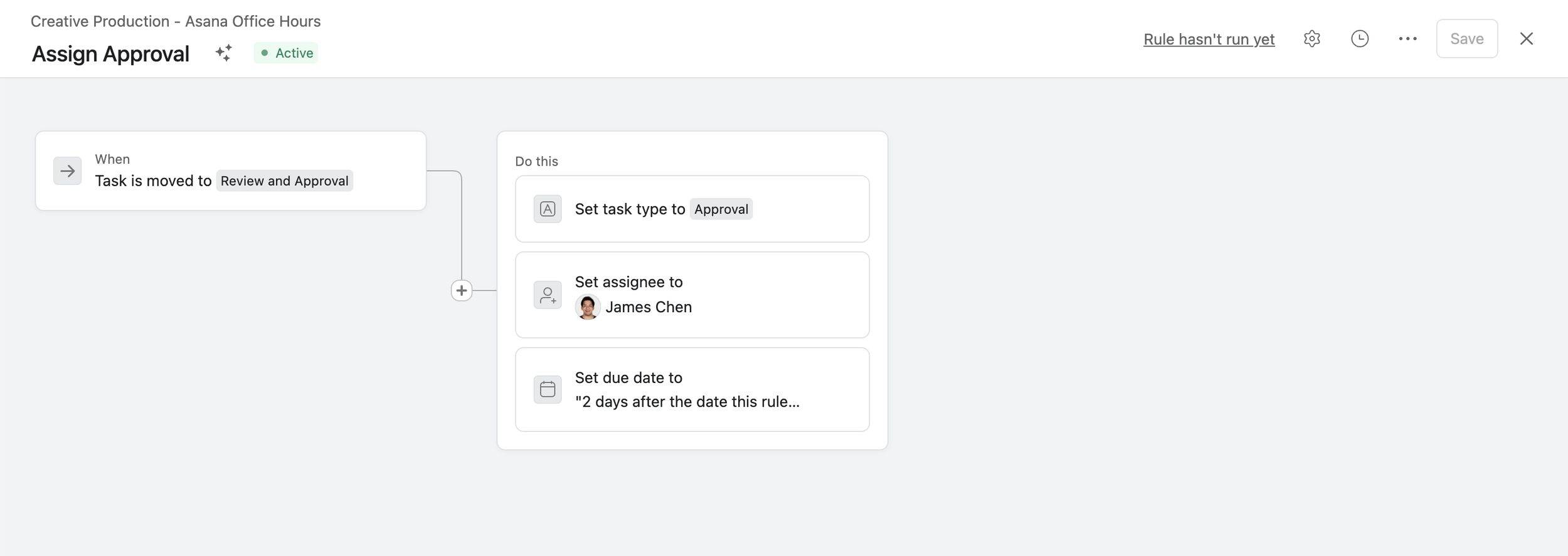 Converting main task into an approval task