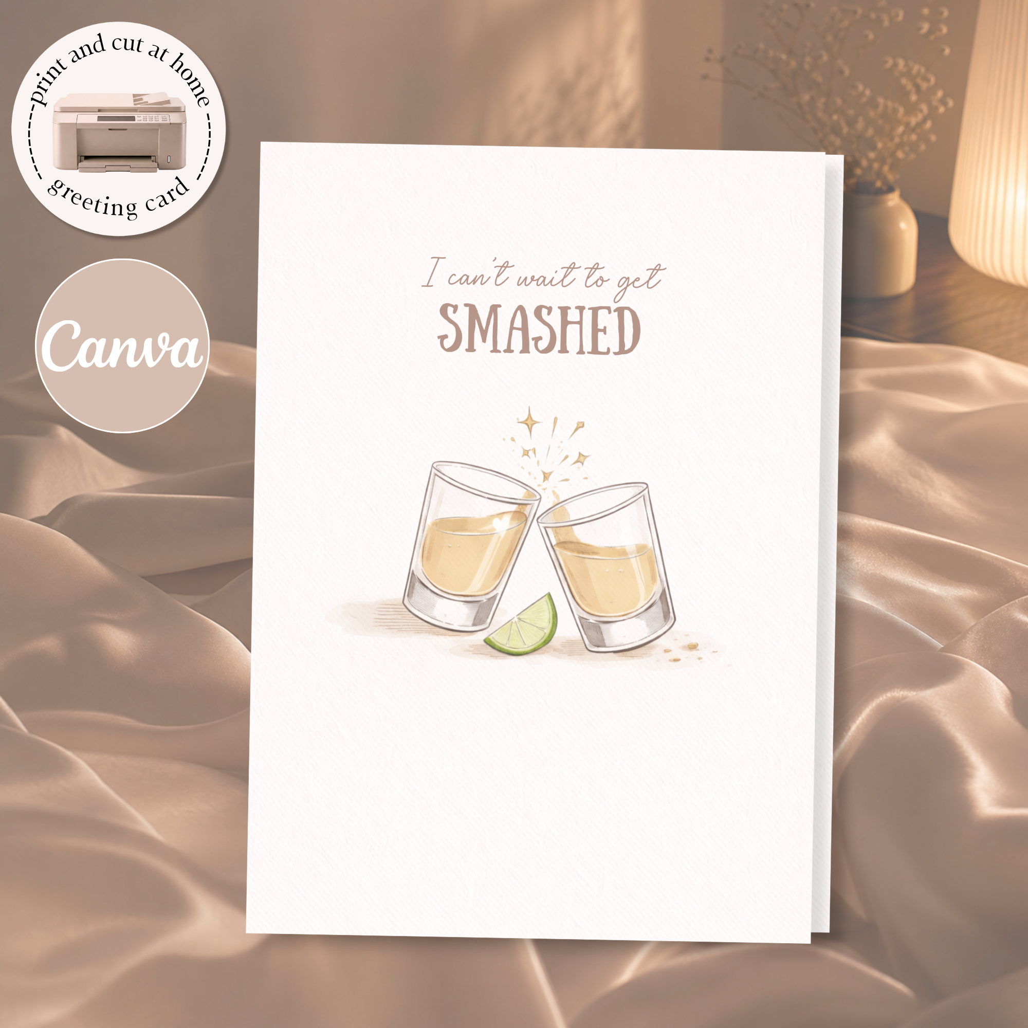 Sexy Printable Card for Birthday, Anniversary, Valentine's Day