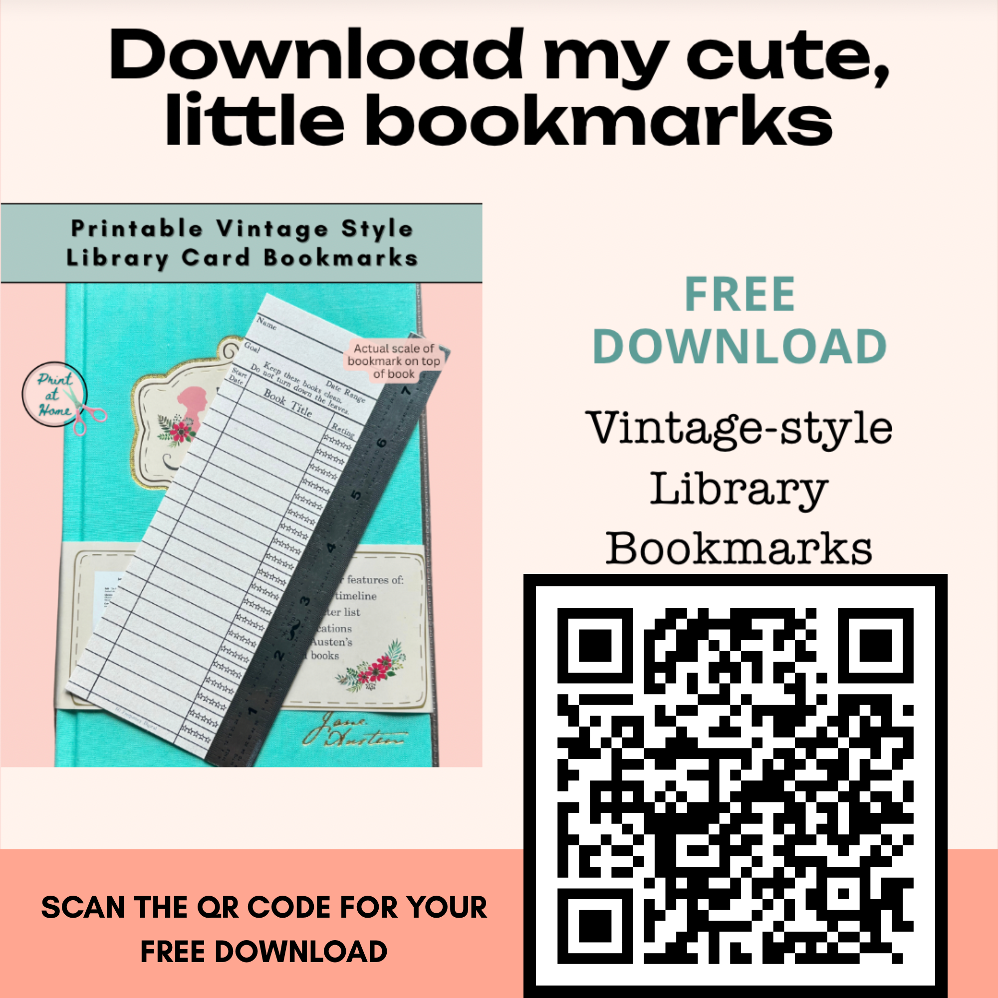 library card bookmark instant download printable.png