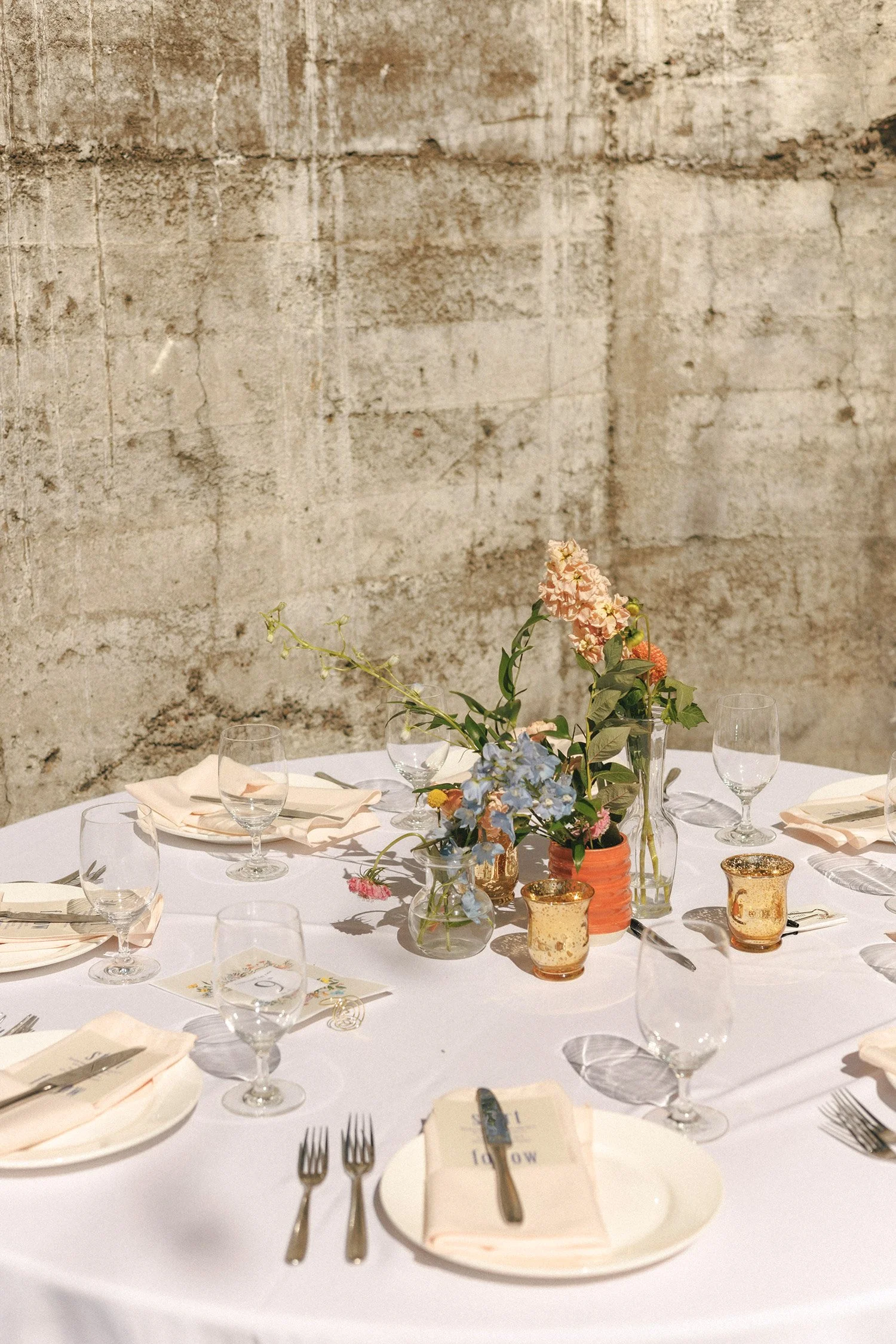 Wedding party enjoying the celebration inspired by Portland, Oregon style at The Ruins, Hood River.