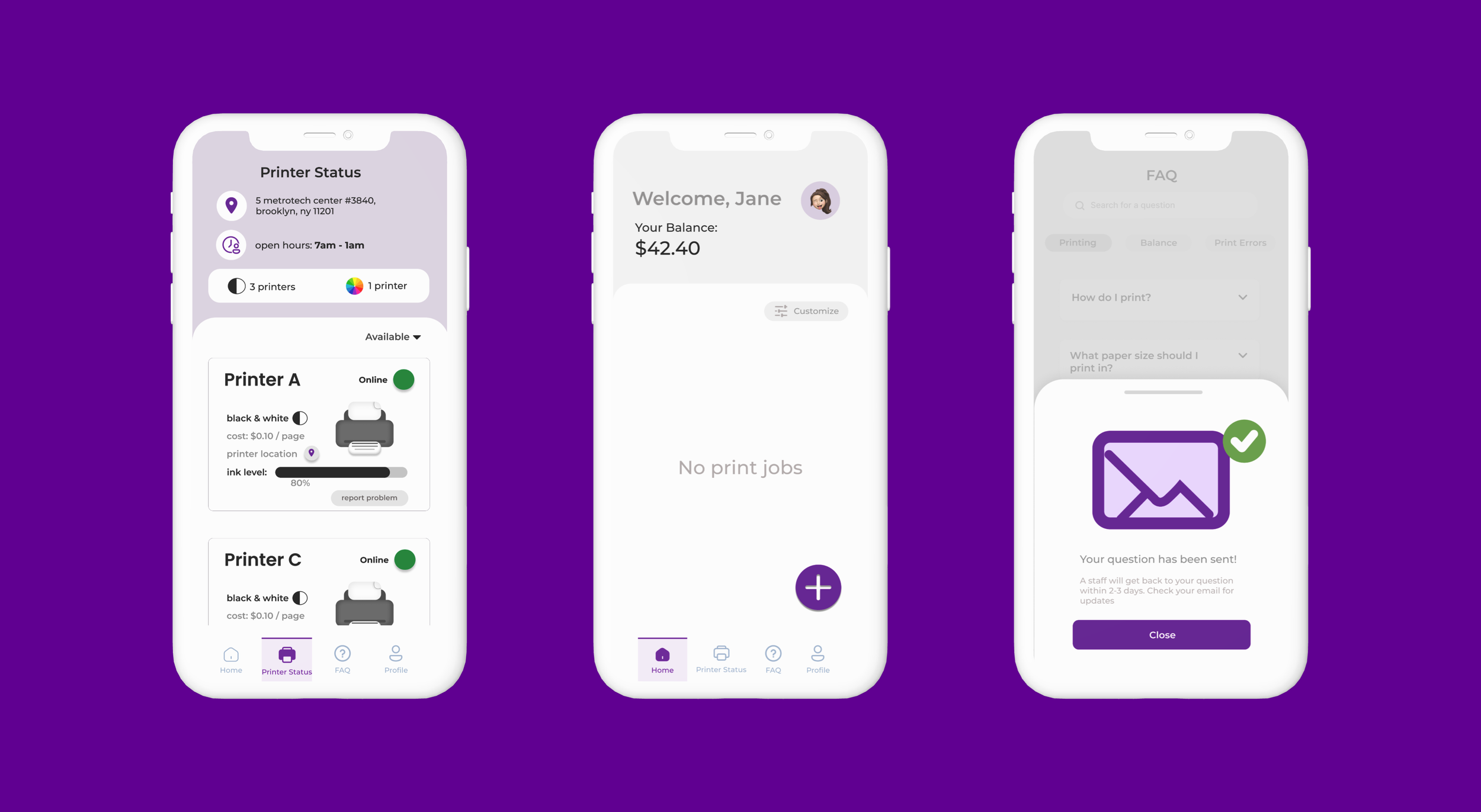 Dibner Mobile Print App — CW