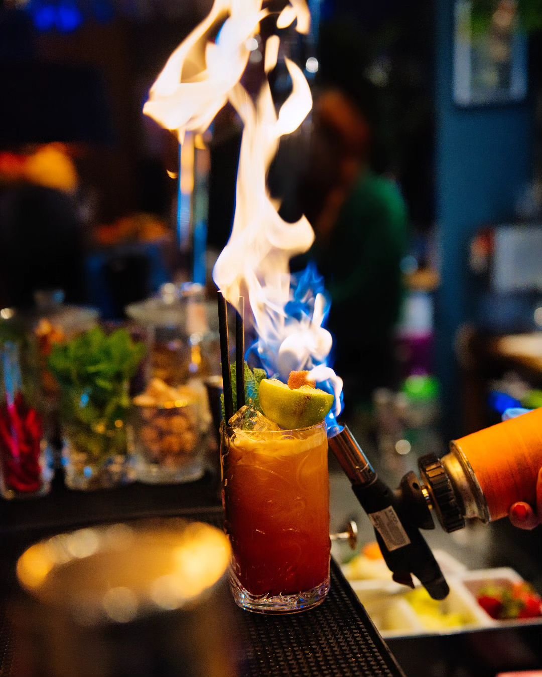 Flaming Zombie 🔥

&bull;

This weekend we were flying out lots of these show stoppers!!

&bull;

Have you tried one? 

#locusbarharrogate #cocktailspecial #cocktailbar #harrogatemusicscene #harrogatebars #harrogatemusic #harrogateadvertiser #harroga