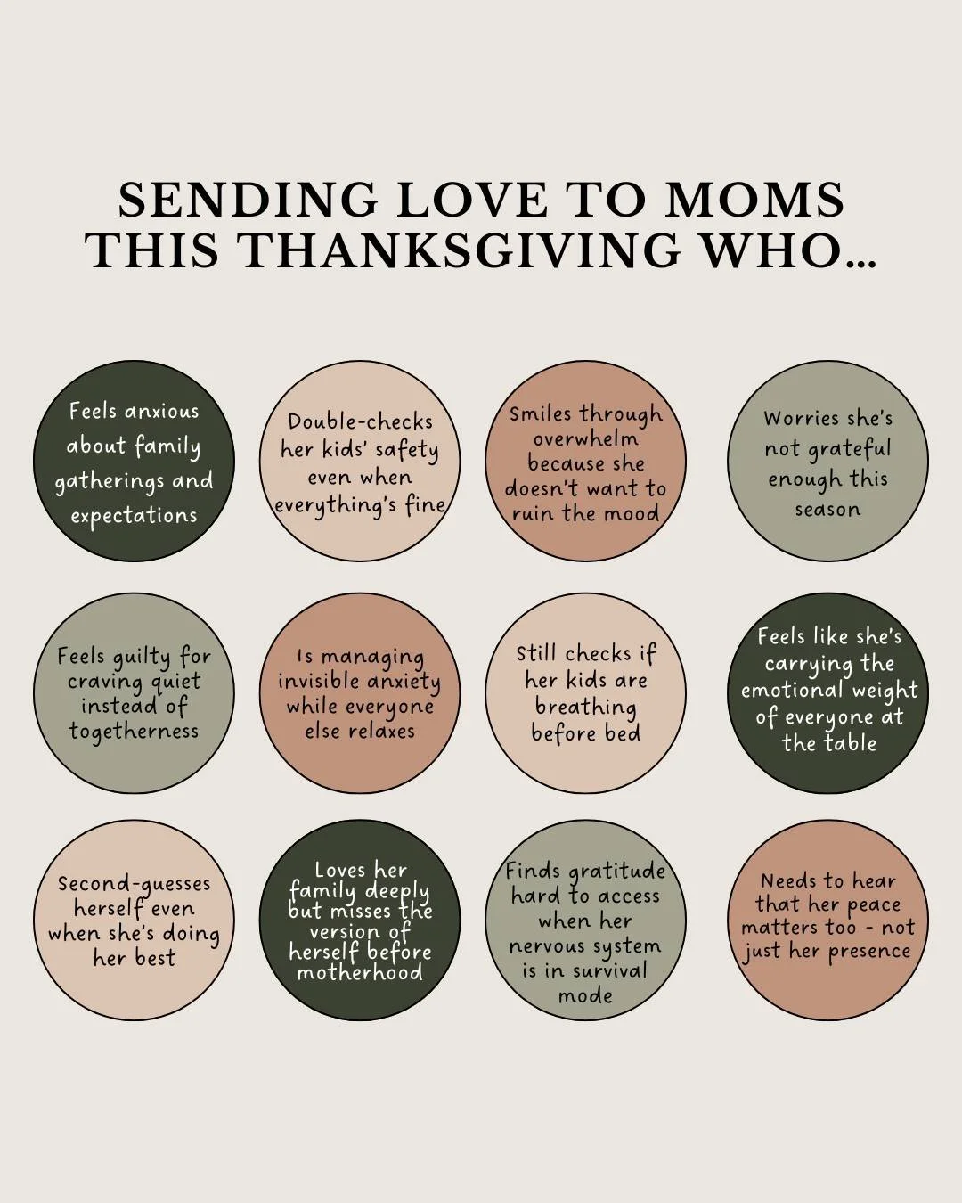Thanksgiving can bring gratitude and connection,
but it can also bring pressure, comparison, and invisible weight.

If you&rsquo;re finding it hard to slow down or feel thankful this year, you&rsquo;re not alone.
Sometimes gratitude feels out of reac