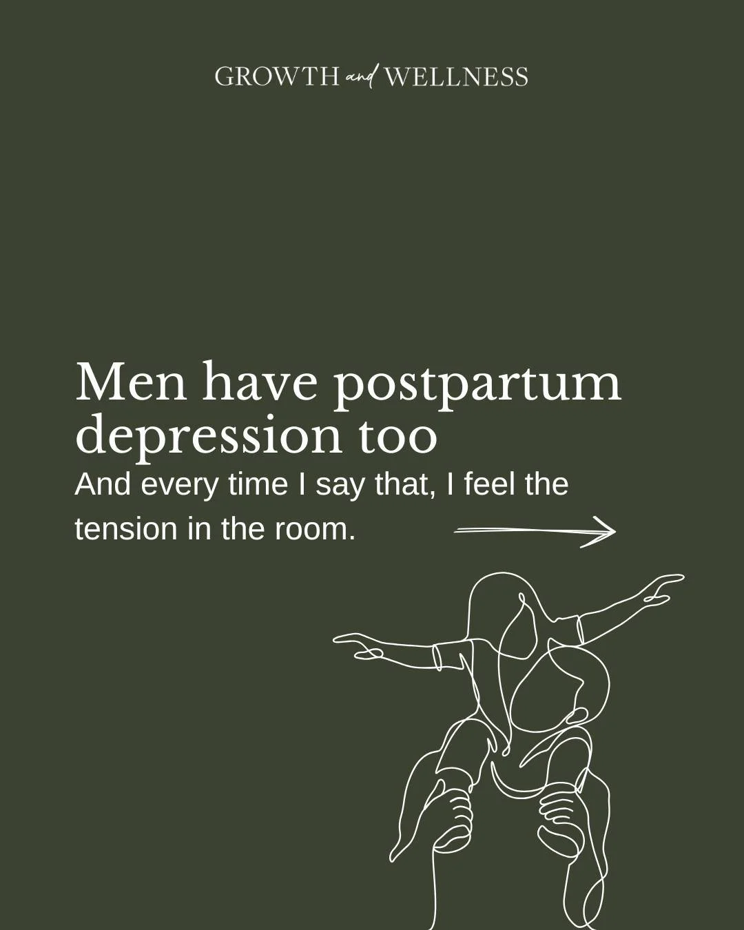 I want to say this gently.

When I talk about paternal postpartum depression, it is never to minimize what mothers go through.

I sit with women every week who are navigating hormonal shifts, birth trauma, feeding struggles, identity changes, sleep d