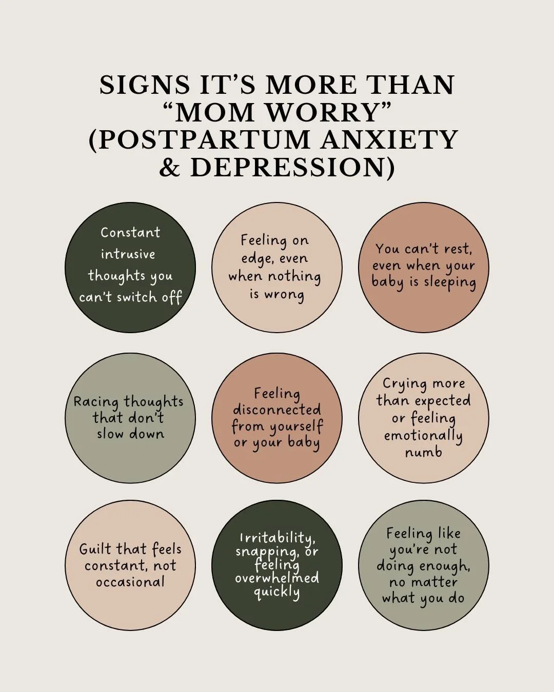 Not all postpartum anxiety or depression looks obvious.

Sometimes it gets dismissed as &ldquo;just mom worry.&rdquo;
Sometimes it sounds like, &ldquo;this is normal, you just had a baby.&rdquo;

And while some level of worry is expected, there&rsquo