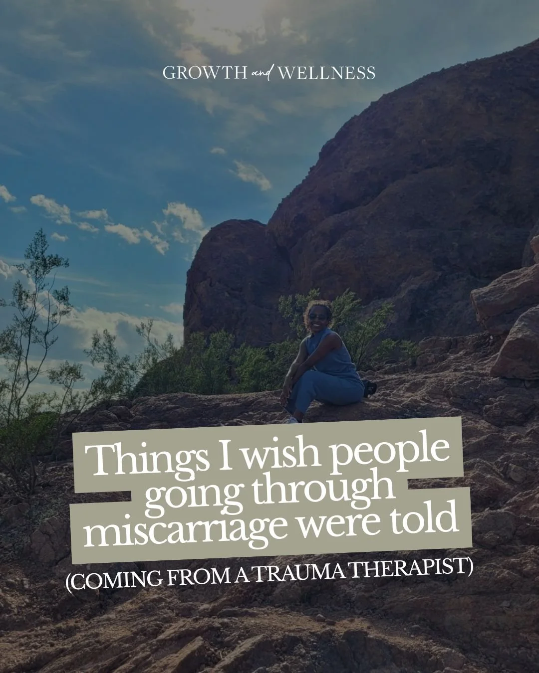 Miscarriage is often treated like something people should quietly survive and then somehow return from unchanged.

But loss like this can change how you feel in your body, how you experience hope, how you trust the future, and how safe you feel insid