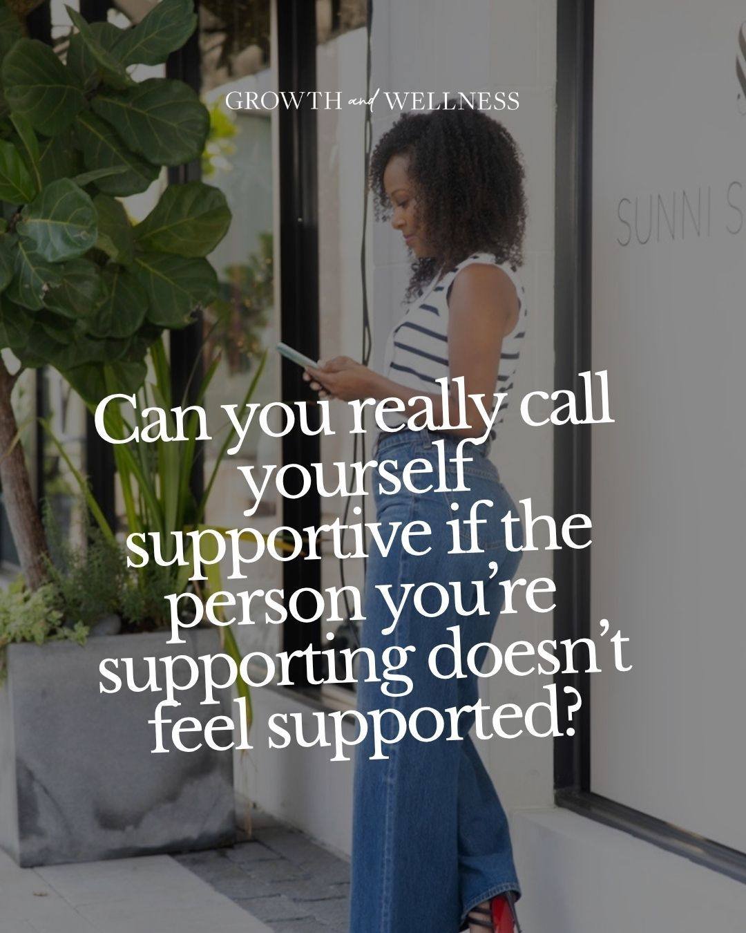 This one might sting a little, so read it with care.

Sometimes we get so focused on proving we are supportive that we forget to ask whether our support is actually reaching the person we love.

Support is not just effort. It is impact, curiosity, re