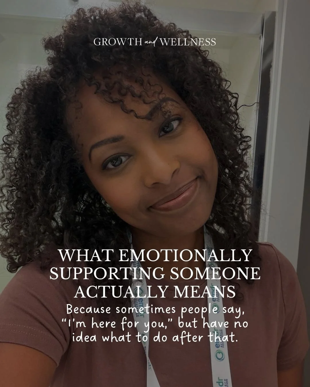 A lot of people think emotional support means having the perfect words.

Most of the time, it is much simpler than that.

It is staying close without taking over. Listening without turning everything into advice. Letting someone be upset without maki