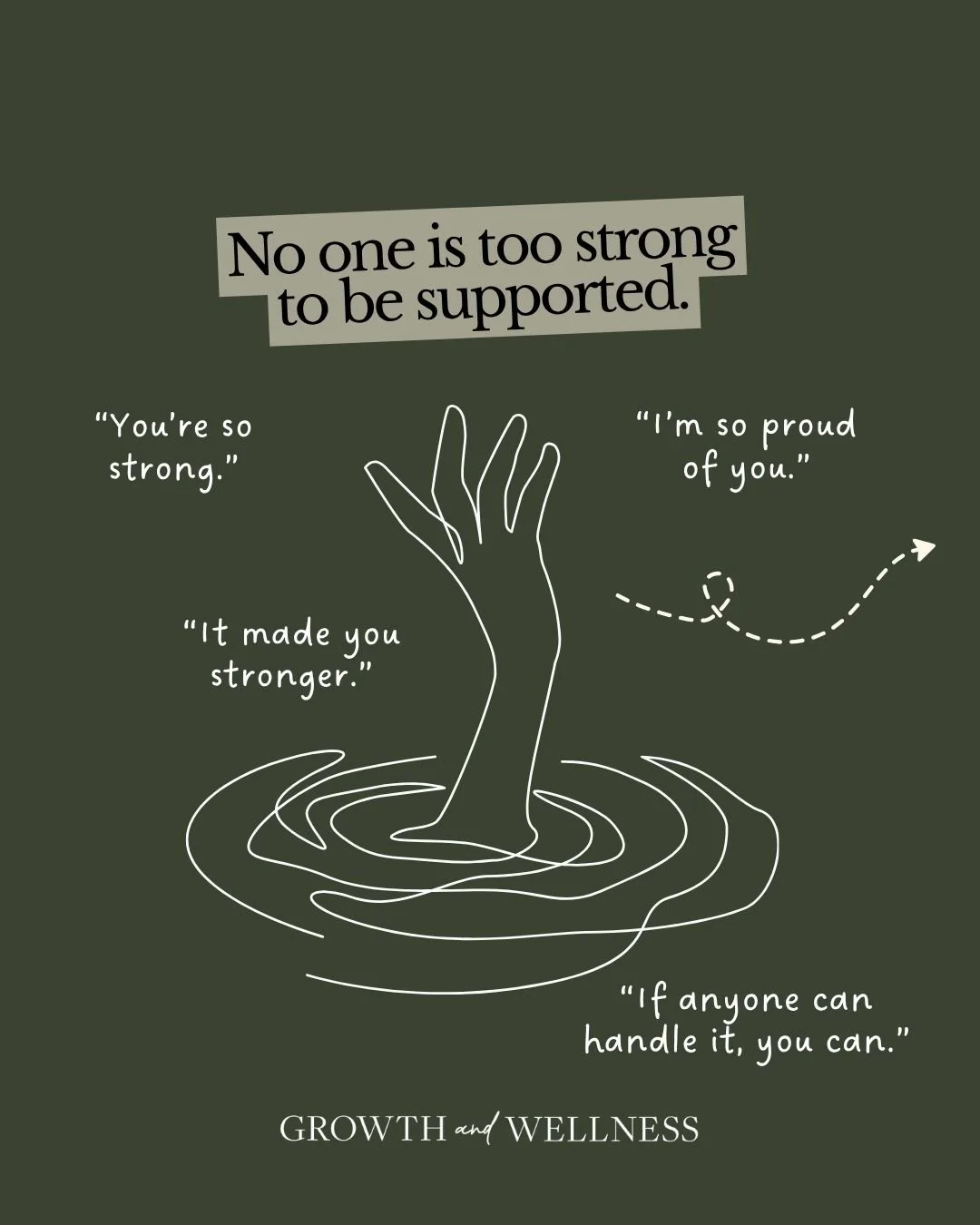 A lot of people only know how to respond to pain with praise.

They see someone surviving something hard and say, &ldquo;You&rsquo;re so strong.&rdquo;

And maybe they are.

But strength is not the same thing as support.

Some of the strongest people
