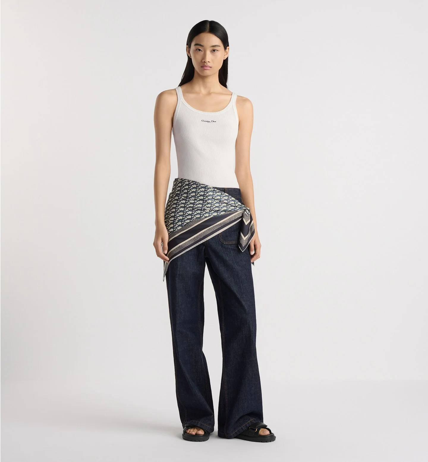 Dior Oblique Diortwin 90 Square Scarf