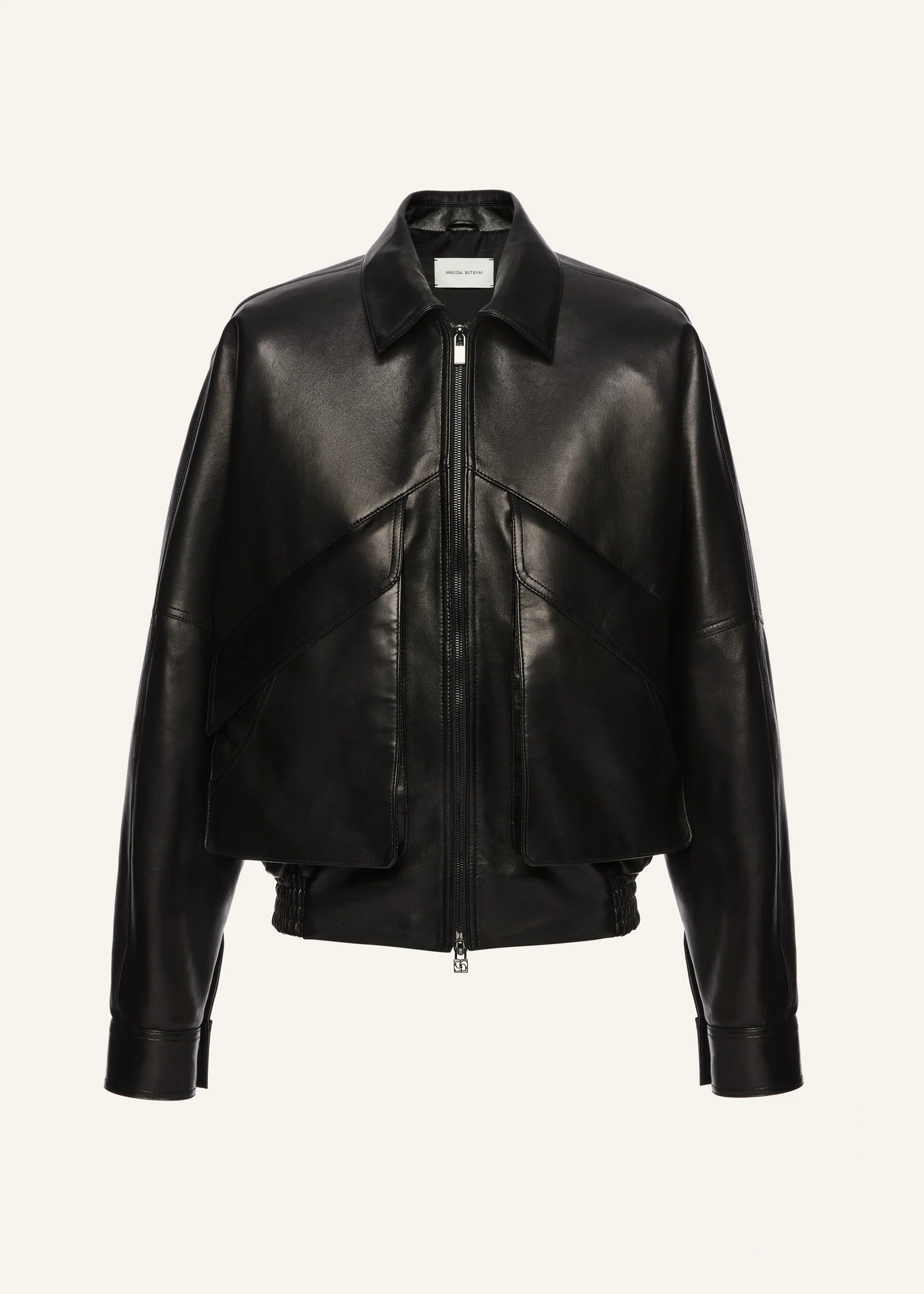 Magda Butrym Classic Collar Leather Jacket