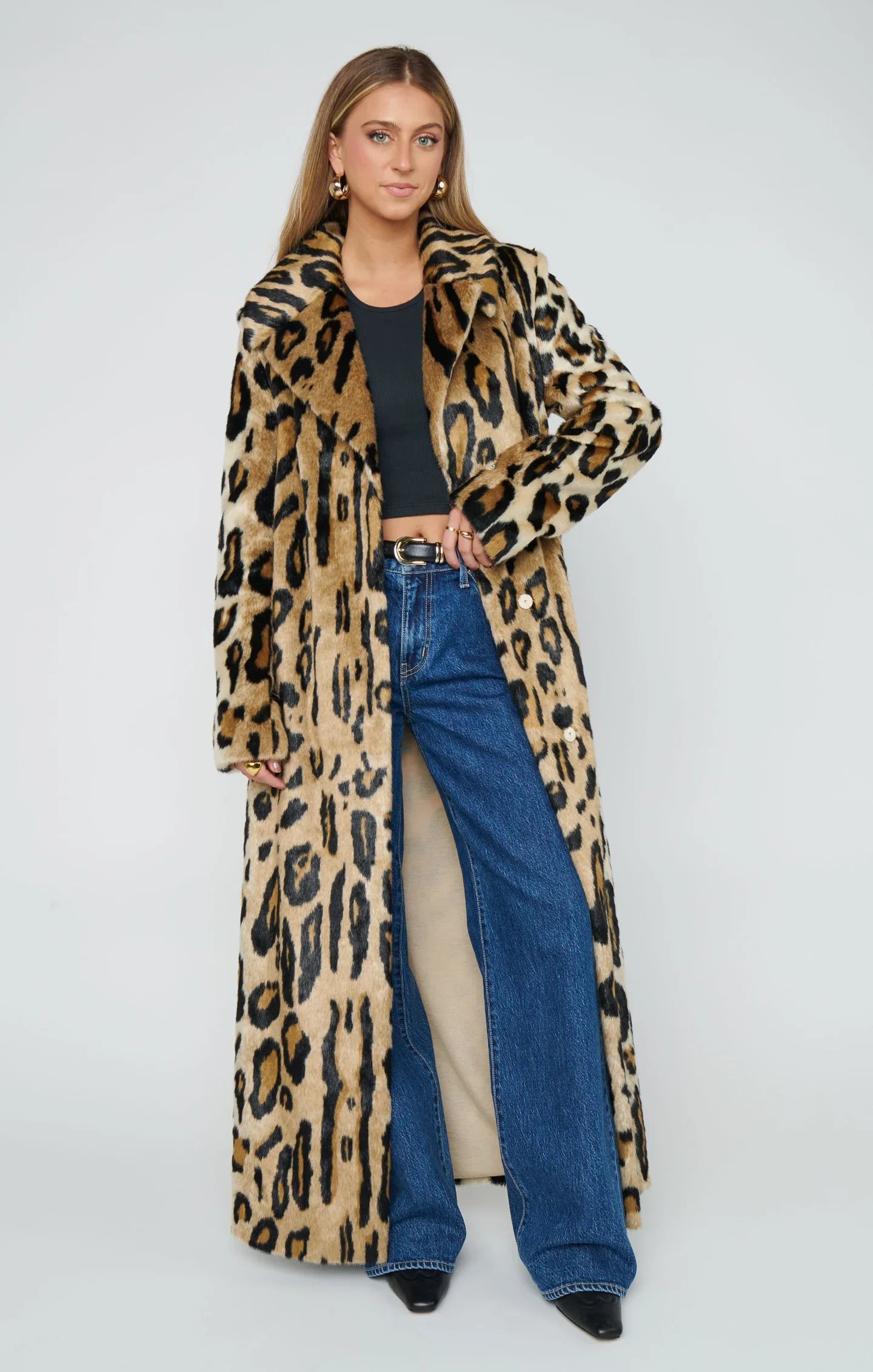 Show Me Your Mumu Miss Cindy Faux-Fur Overcoat