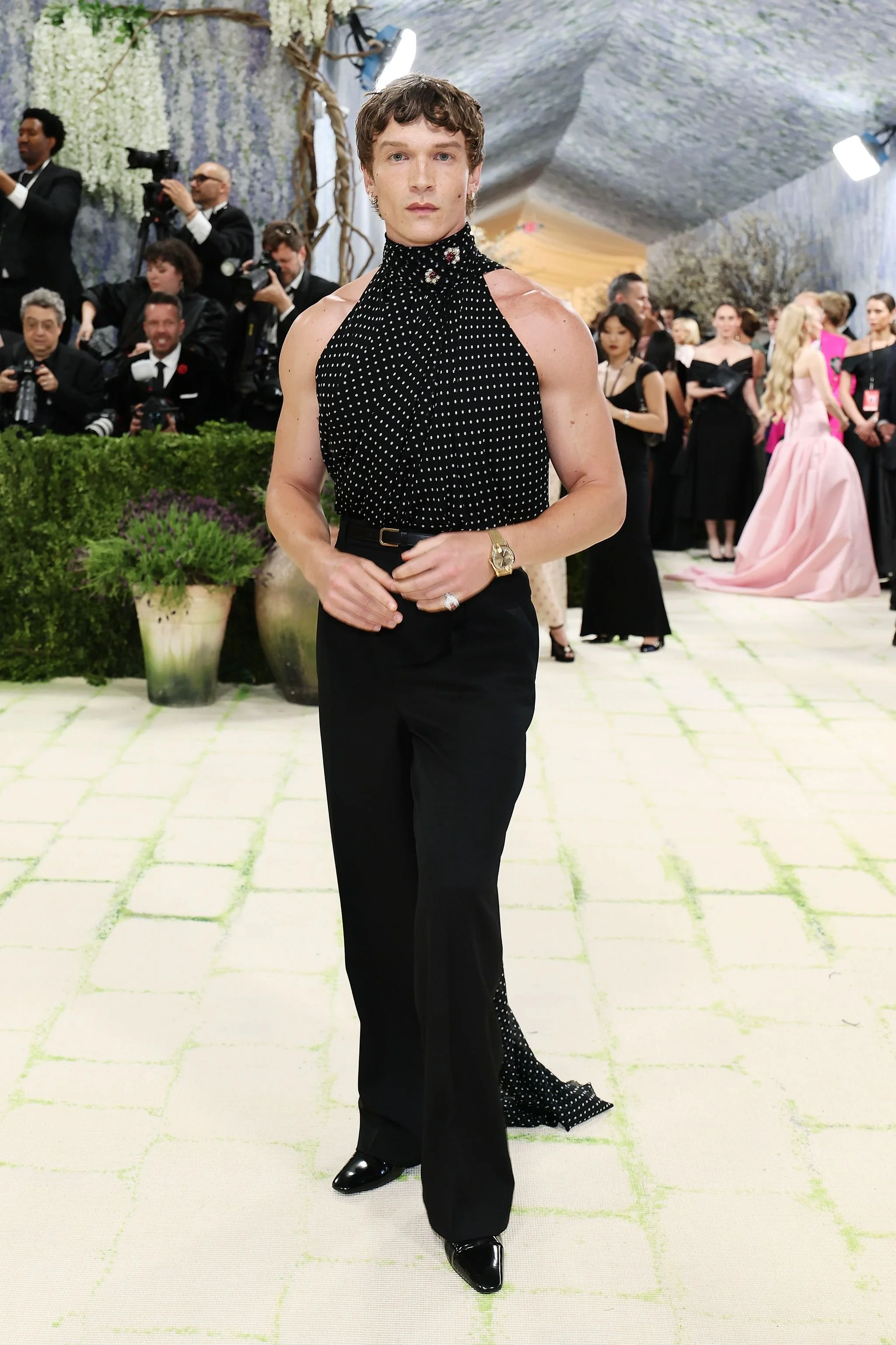 Connor Storrie in Saint Laurent