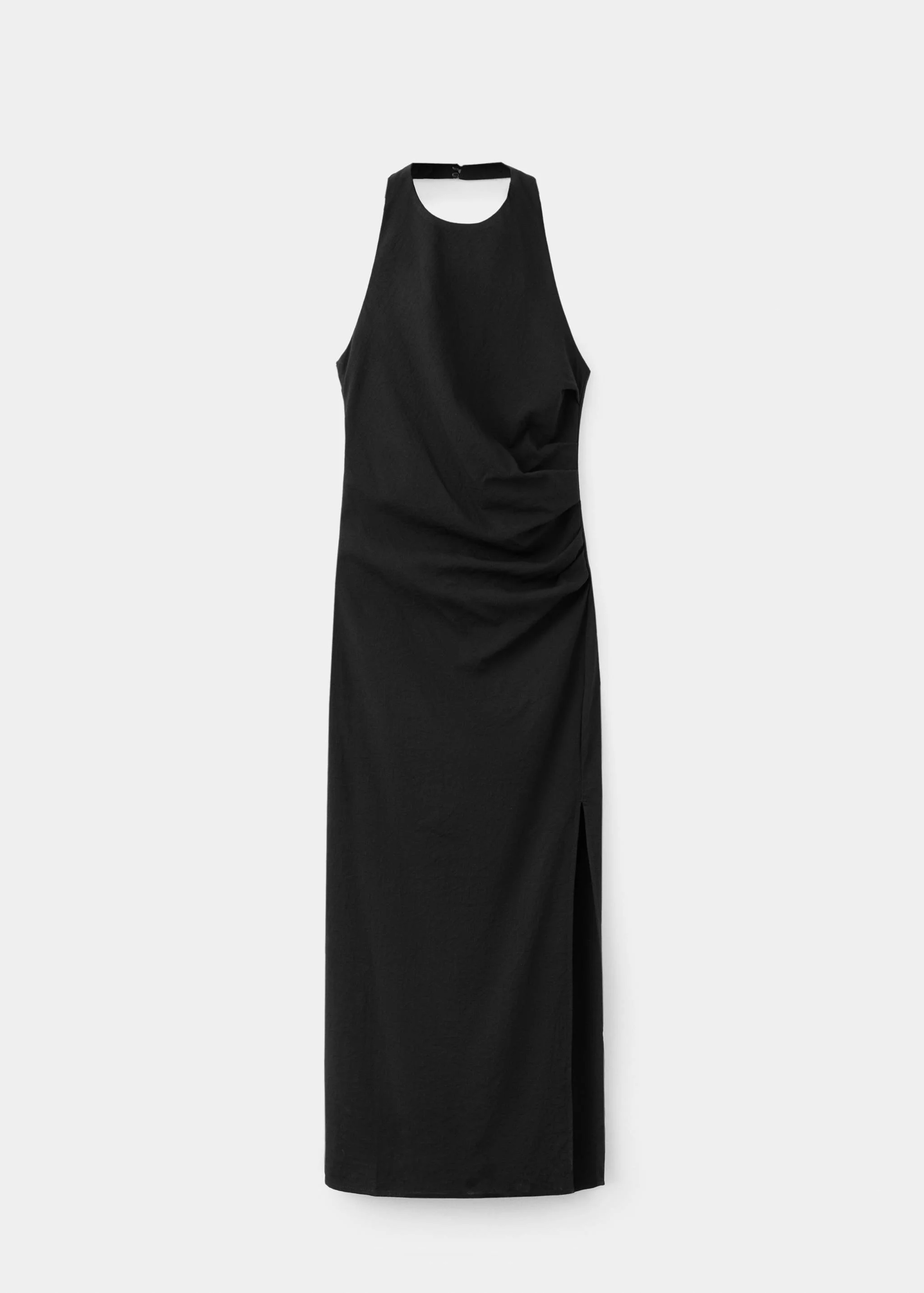  MANGO Draped Halter Dress