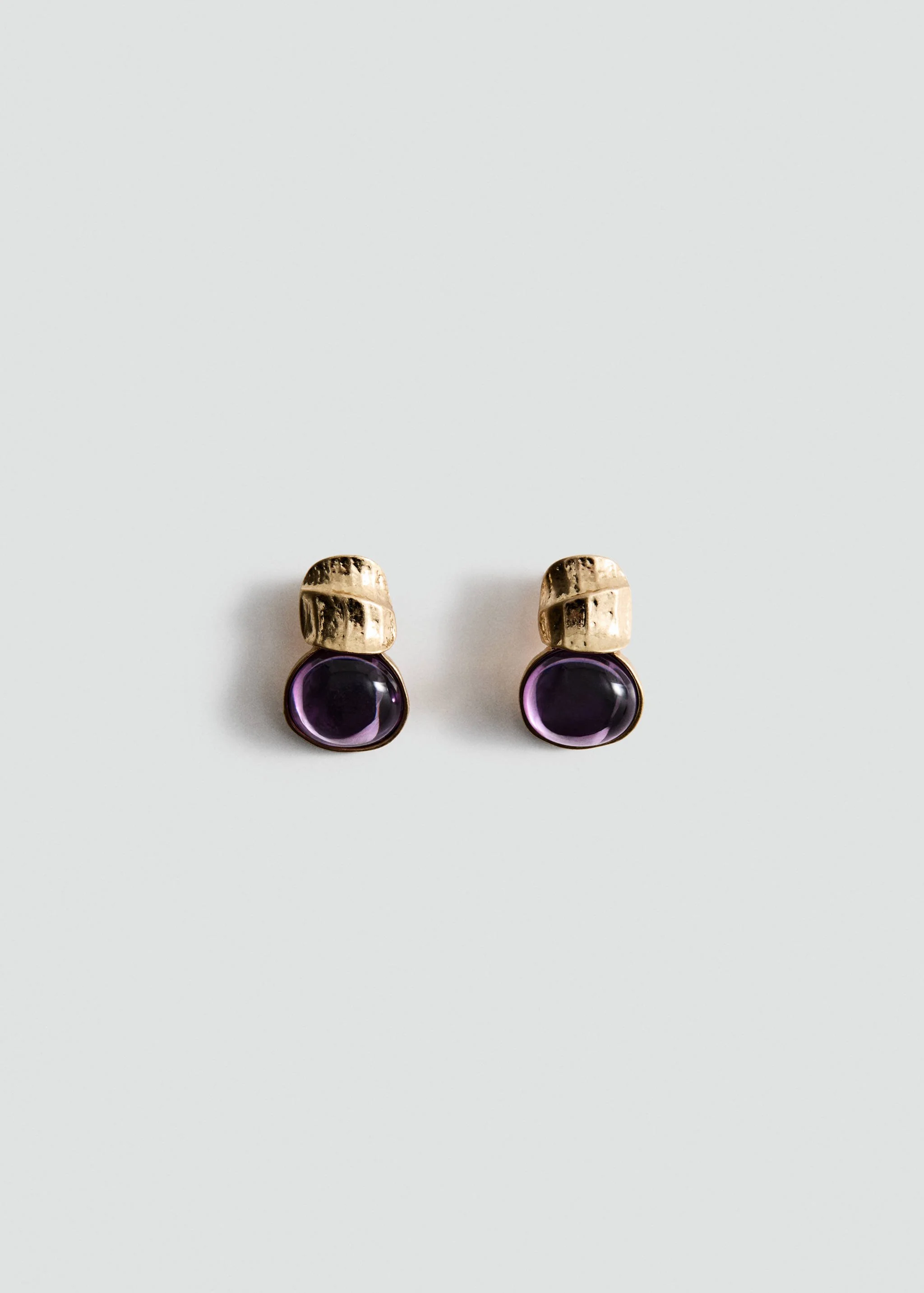 MANGO Resin Pendant Earrings