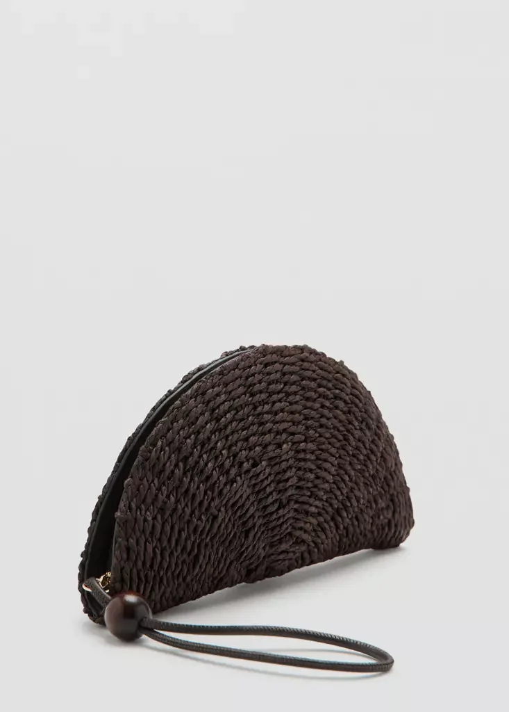 MANGO Natural-Fiber Pouch