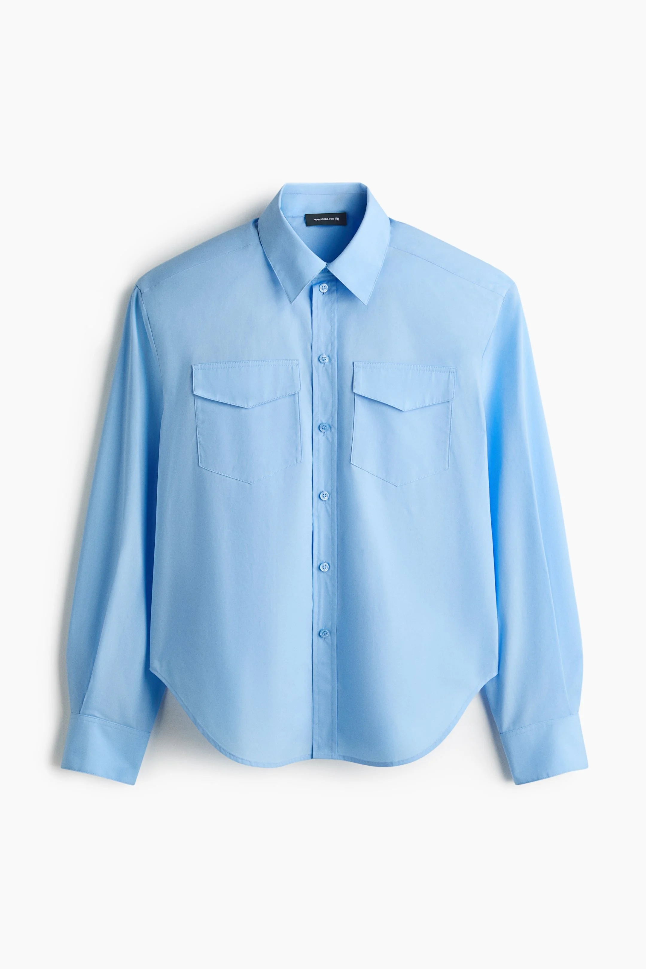 WARDROBE.NYC x H&amp;M Shoulder-Pad Poplin Shirt