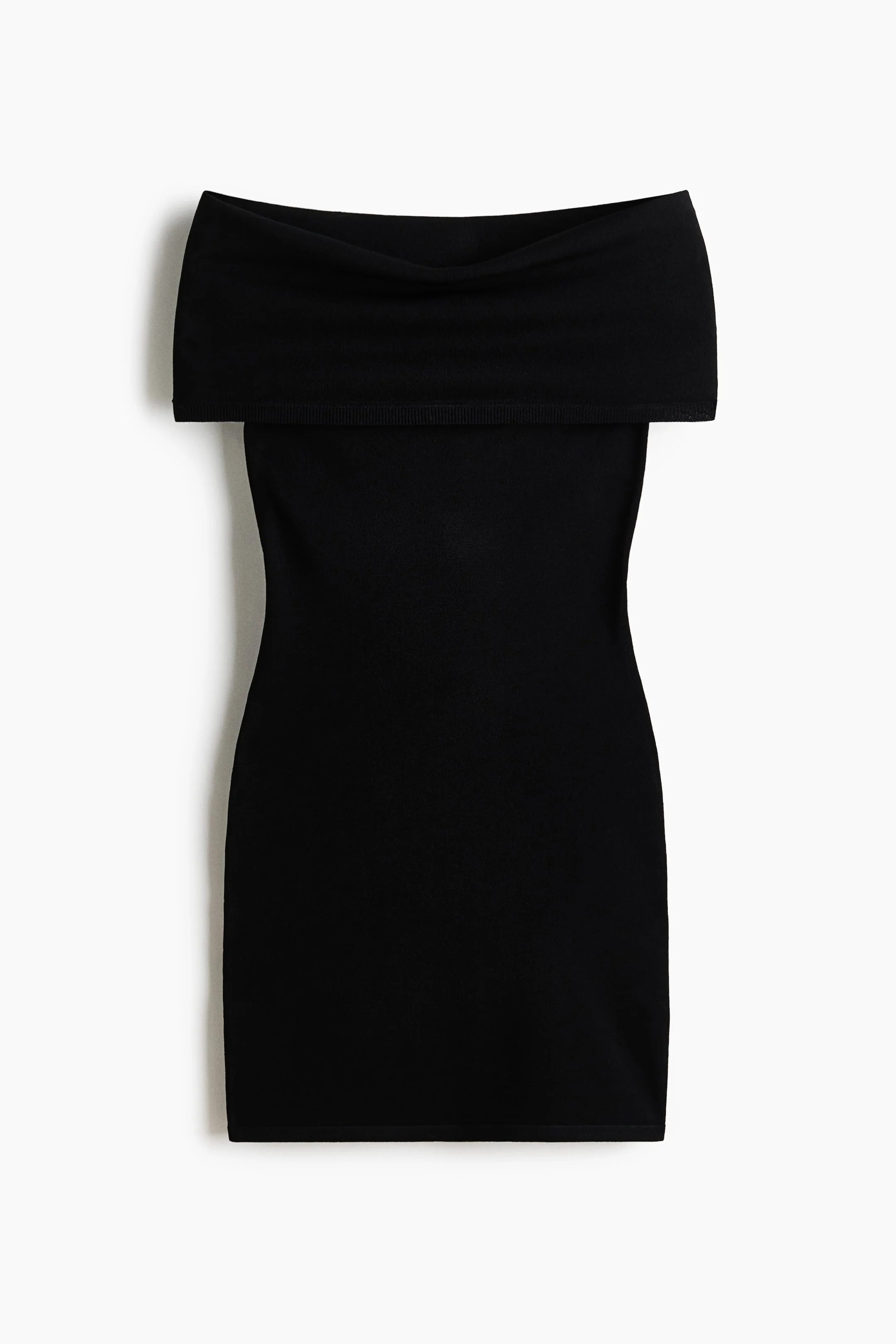 WARDROBE.NYC x H&amp;M Fine-Knit Off-The-Shoulder Dress