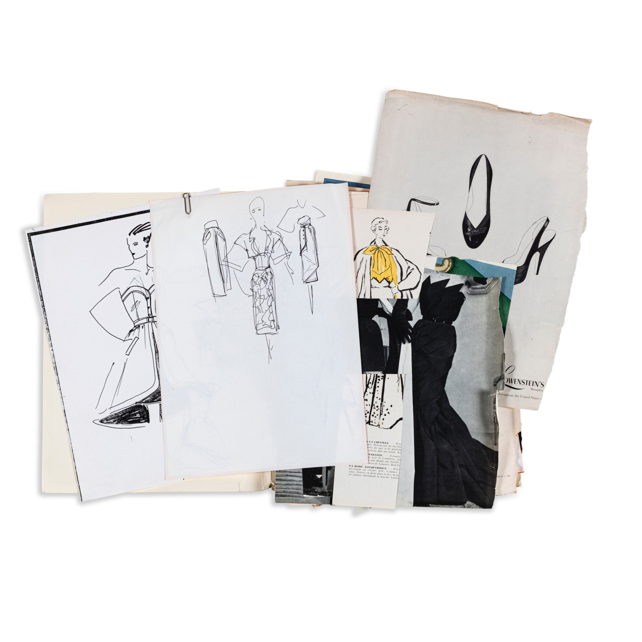 These Original Karl Lagerfeld Sketches Just Made Auction History