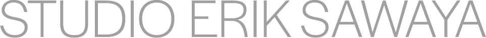 Stylized text logo reading 'STUDIO ERIK SAWAYA' in light gray.