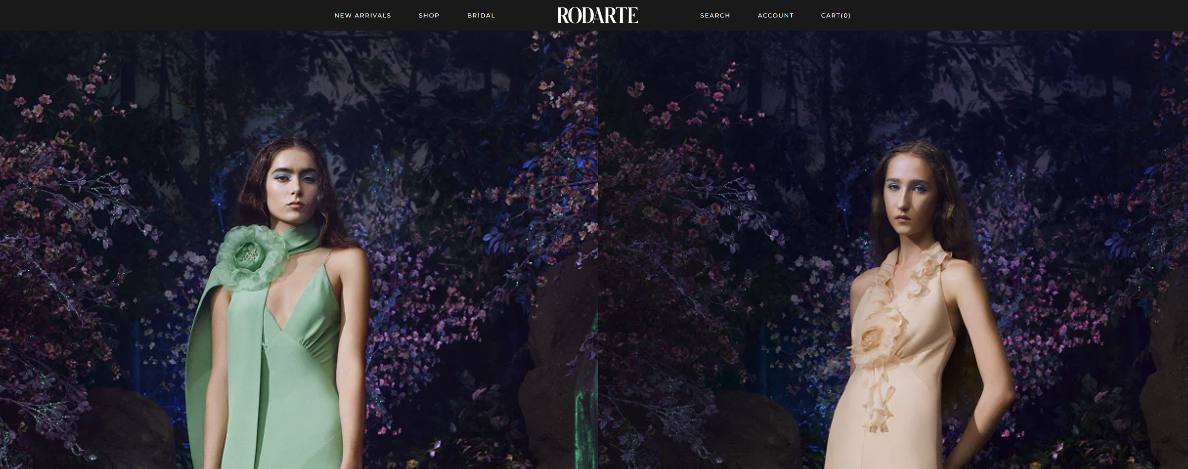 Rodarte's Squarespace website