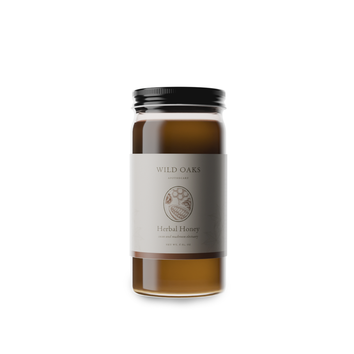 Cacao and Mushroom Herbal Honey