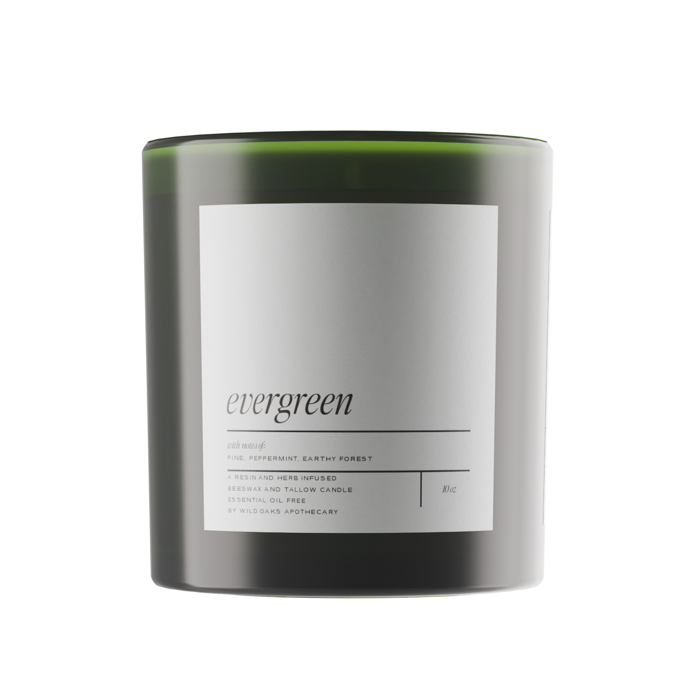 green evergreen candle 10 oz.png