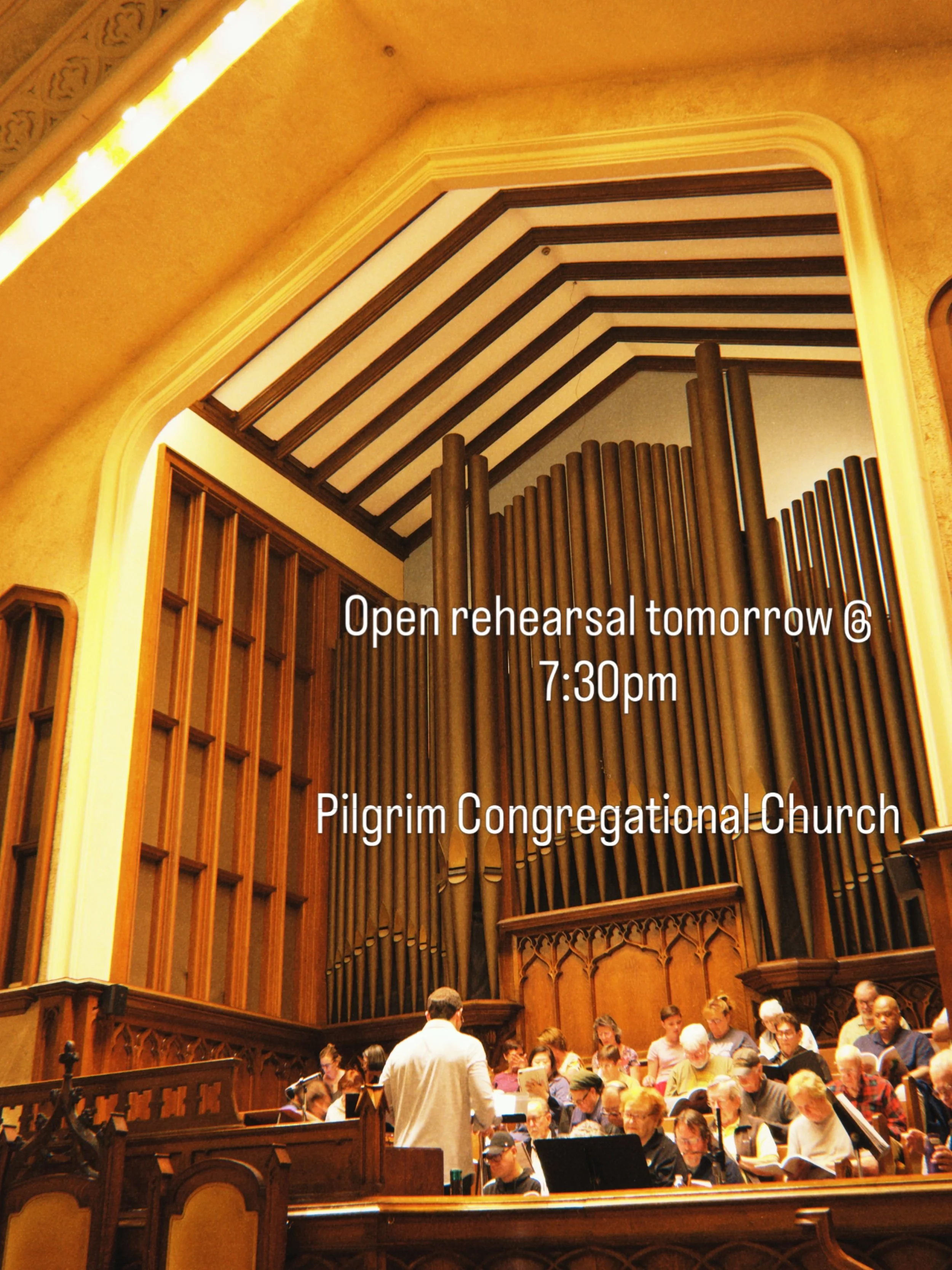 Open rehearsal tomorrow! Check us out! 
.
.
.
Follow @mountainsidemasterchorale for more updates