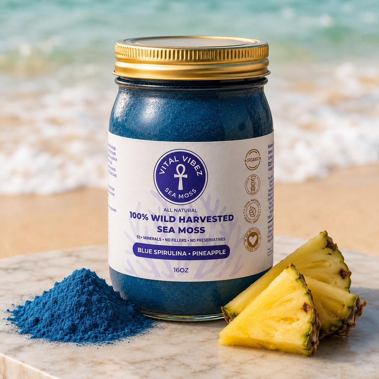 Blue Spirulina + Pineapple