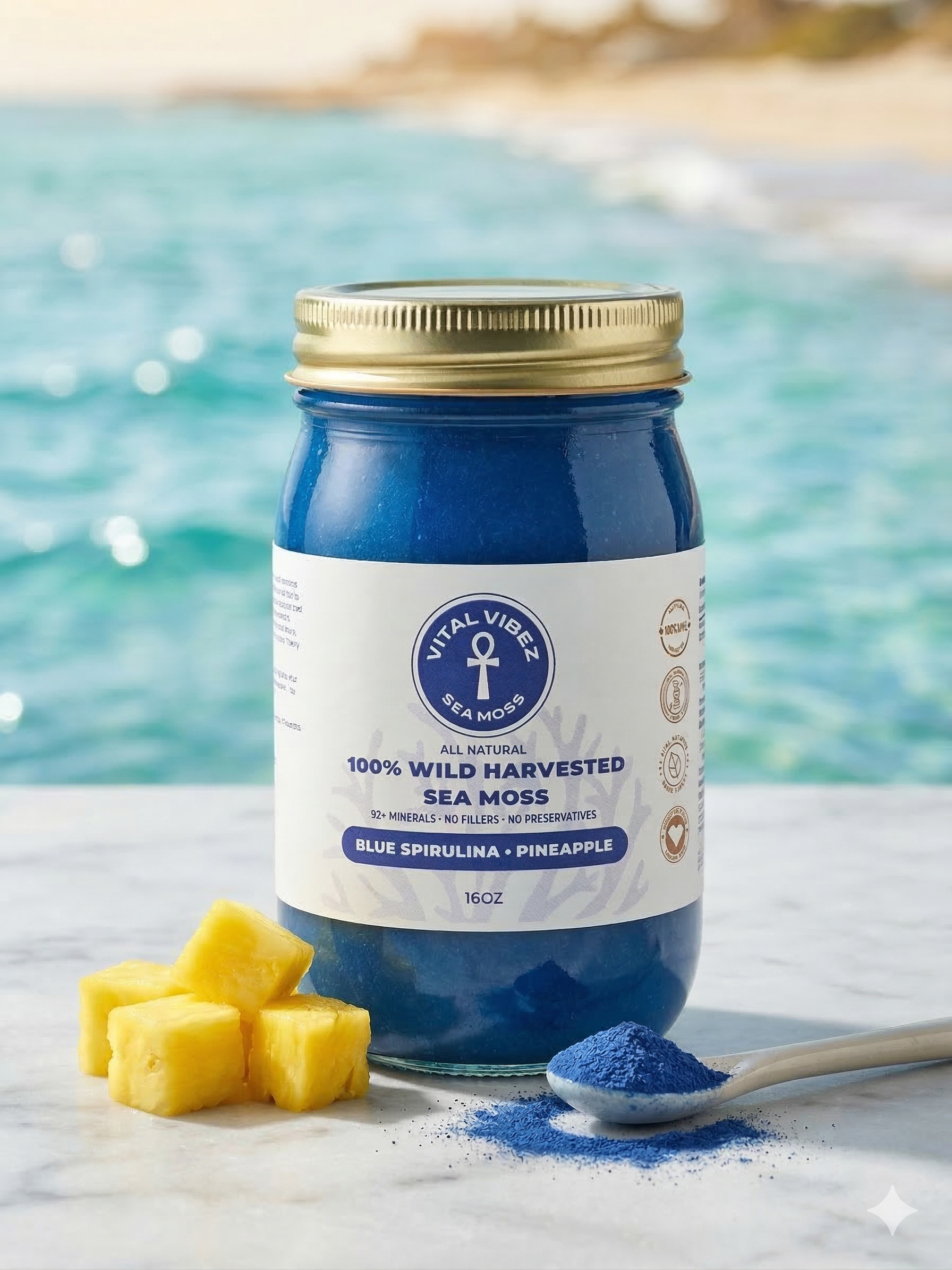 Blue Spirulina + Pineapple