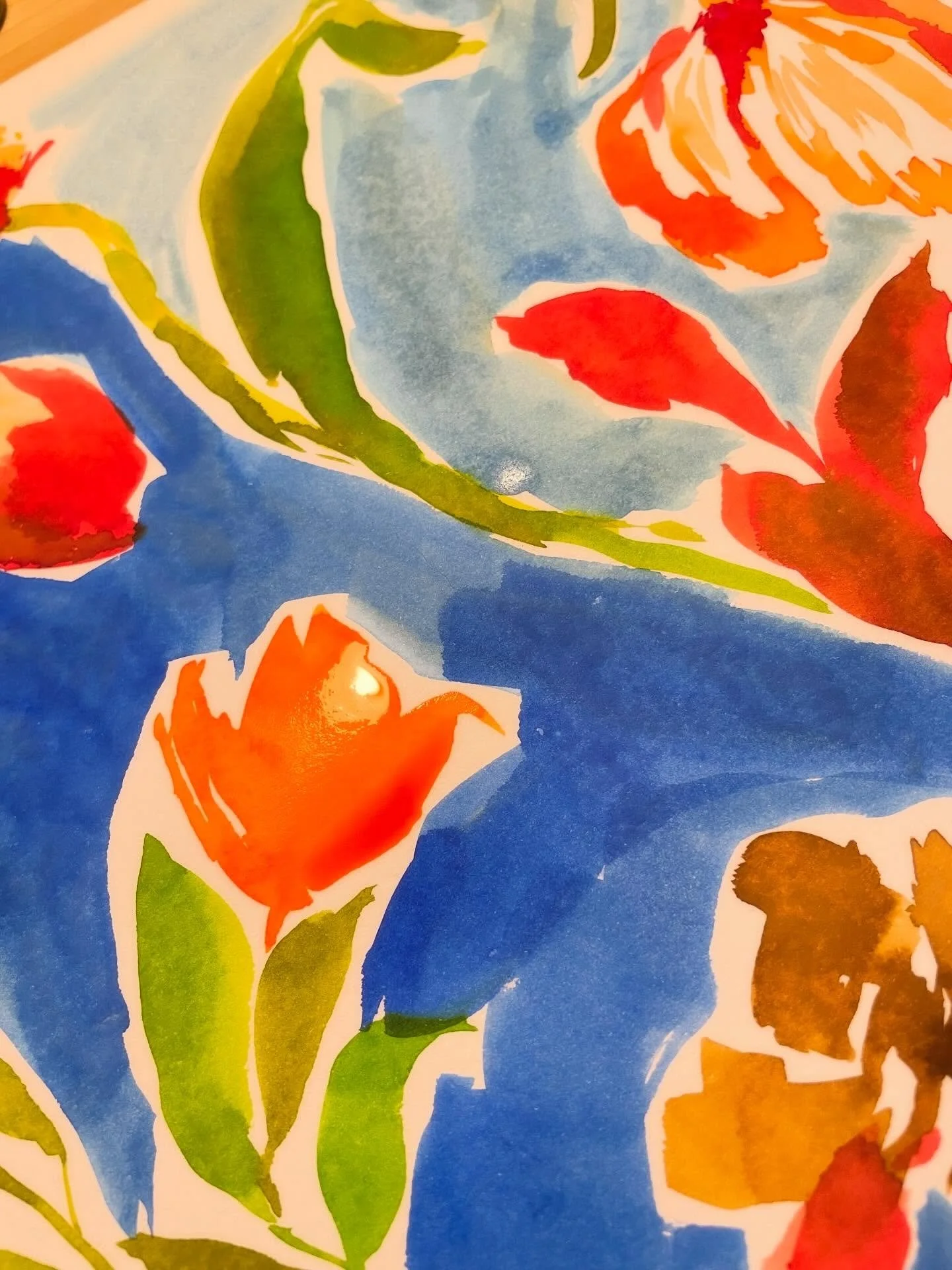 Painting love ❤️ #textiledesigners #printsforfashion #printdesign #australiandesign