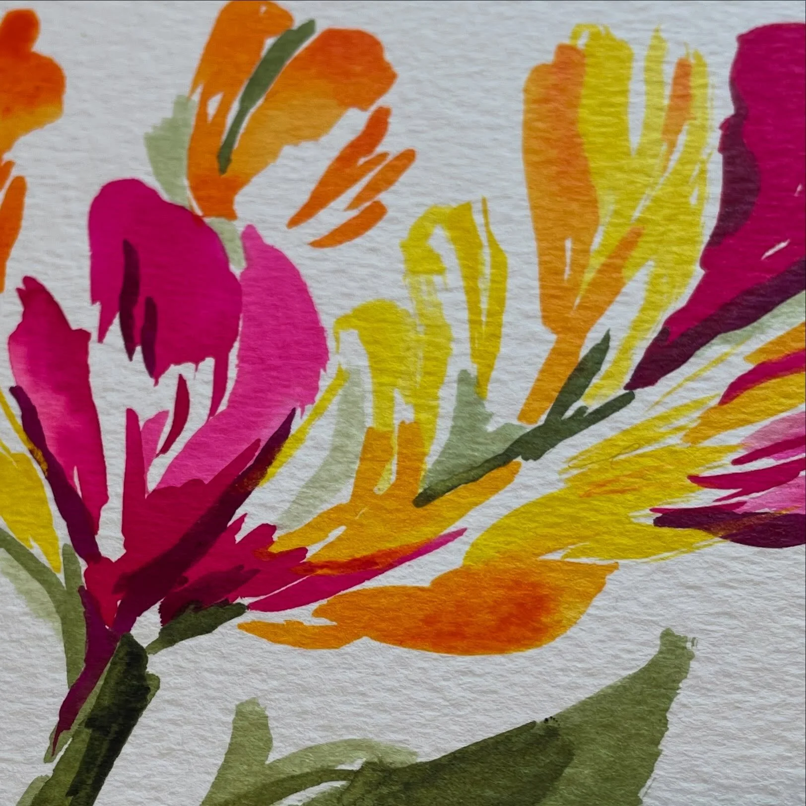 Inky florals