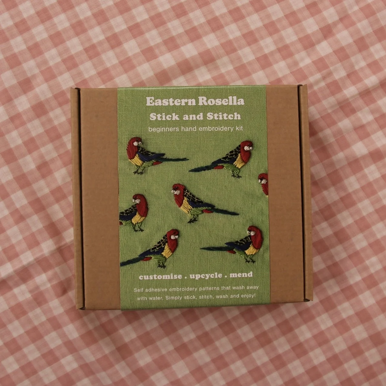 Eastern Rosella Stick and Stitch Kit Embroidery Kit