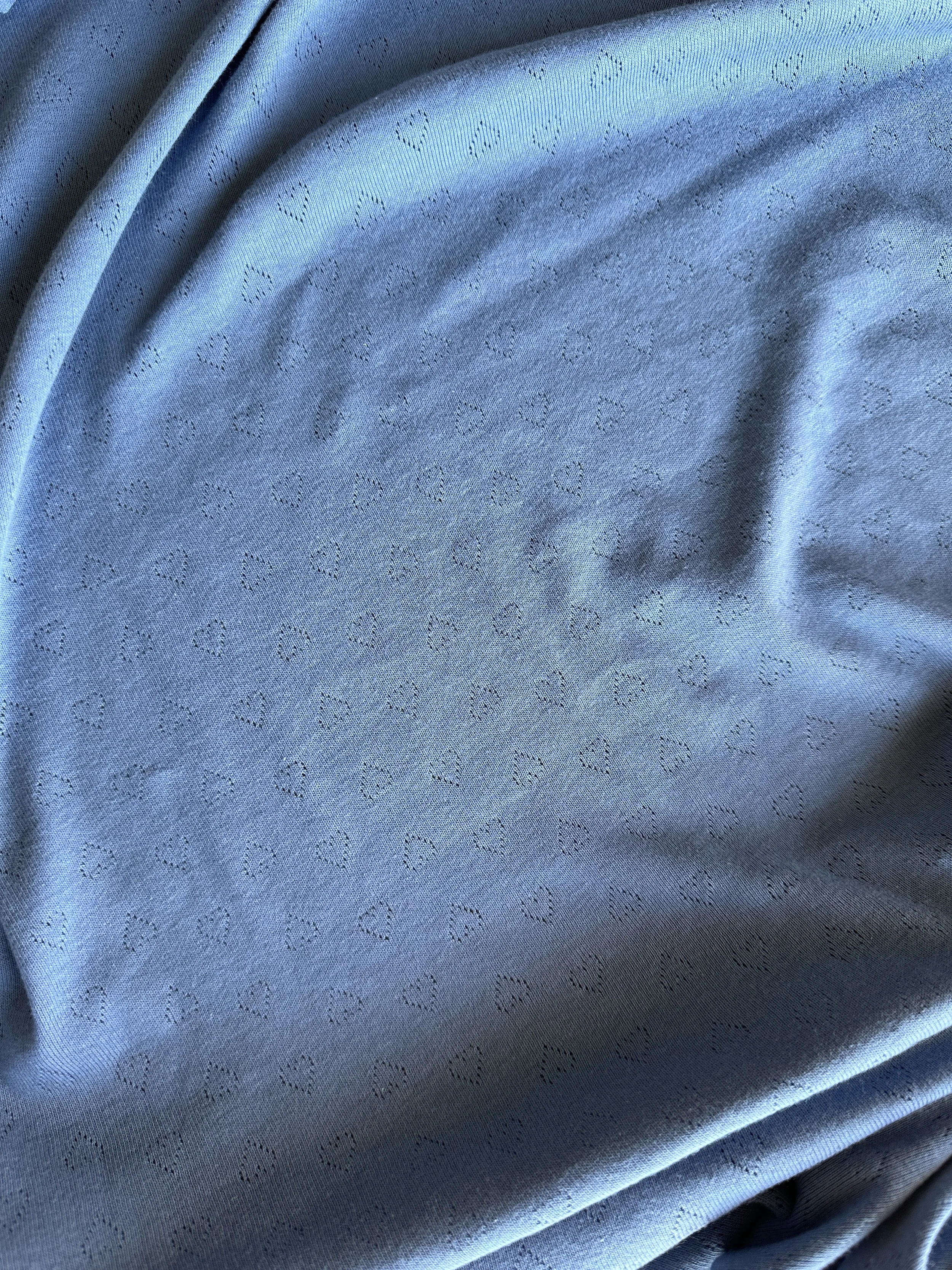Cotton Pointelle - Blue