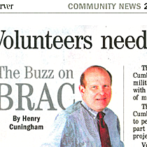 THE FAYETTEVILLE OBSERVER features Army's Army volunteer efforts