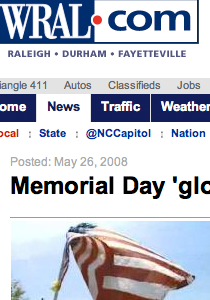 WRAL covers Fayetteville's Memorial Day celebration