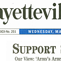 THE FAYETTEVILLE OBSERVER features Army's Army