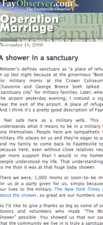 FAYETTEVILLE OBSERVER features Army’s Army